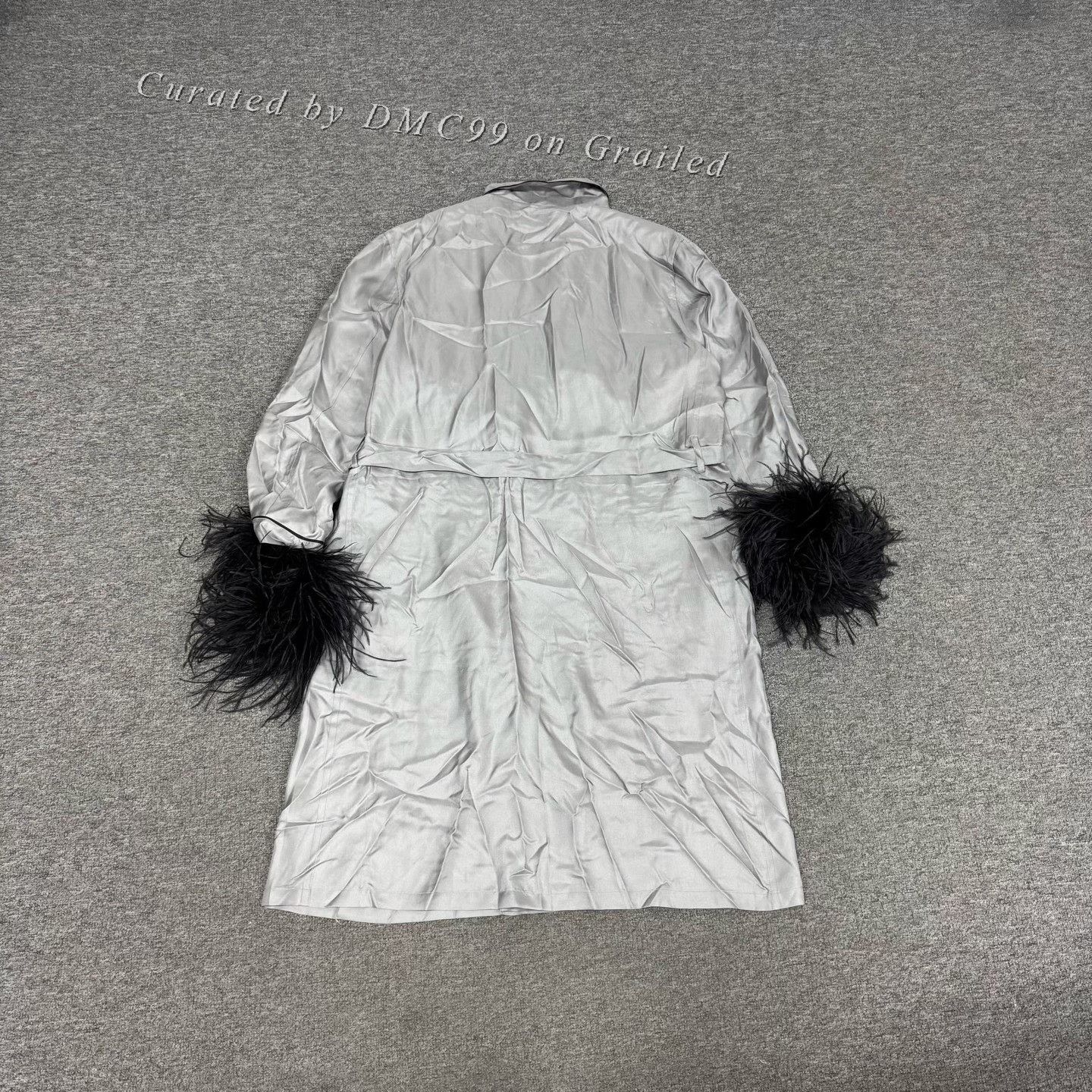 Prada Prada Silk Feather Sleeve Robe Size XL / US 12-14 / IT 48-50 - 2 Thumbnail