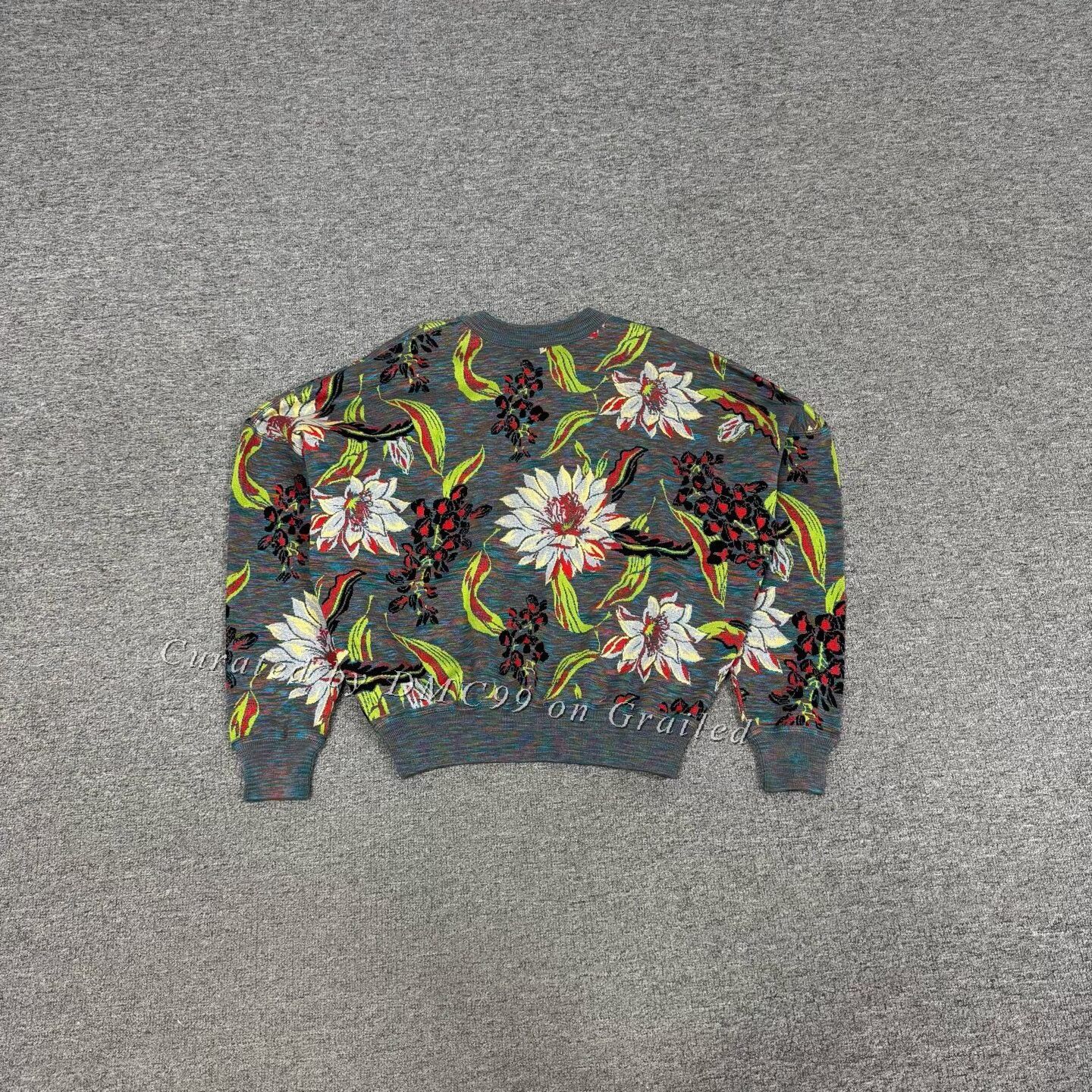 Louis Vuitton Louis Vuitton Floral Large Logo Knit Sweater XS Size XS / US 0-2 / IT 36-38 - 2 Thumbnail