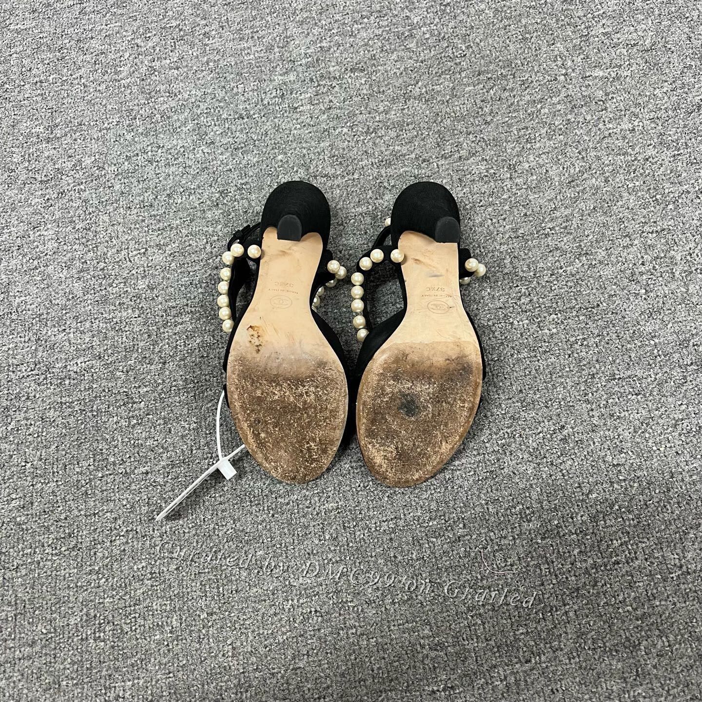 Chanel Chanel Pearl High Heels Size 37.5 Size US 6.5 / IT 36.5 - 4 Thumbnail