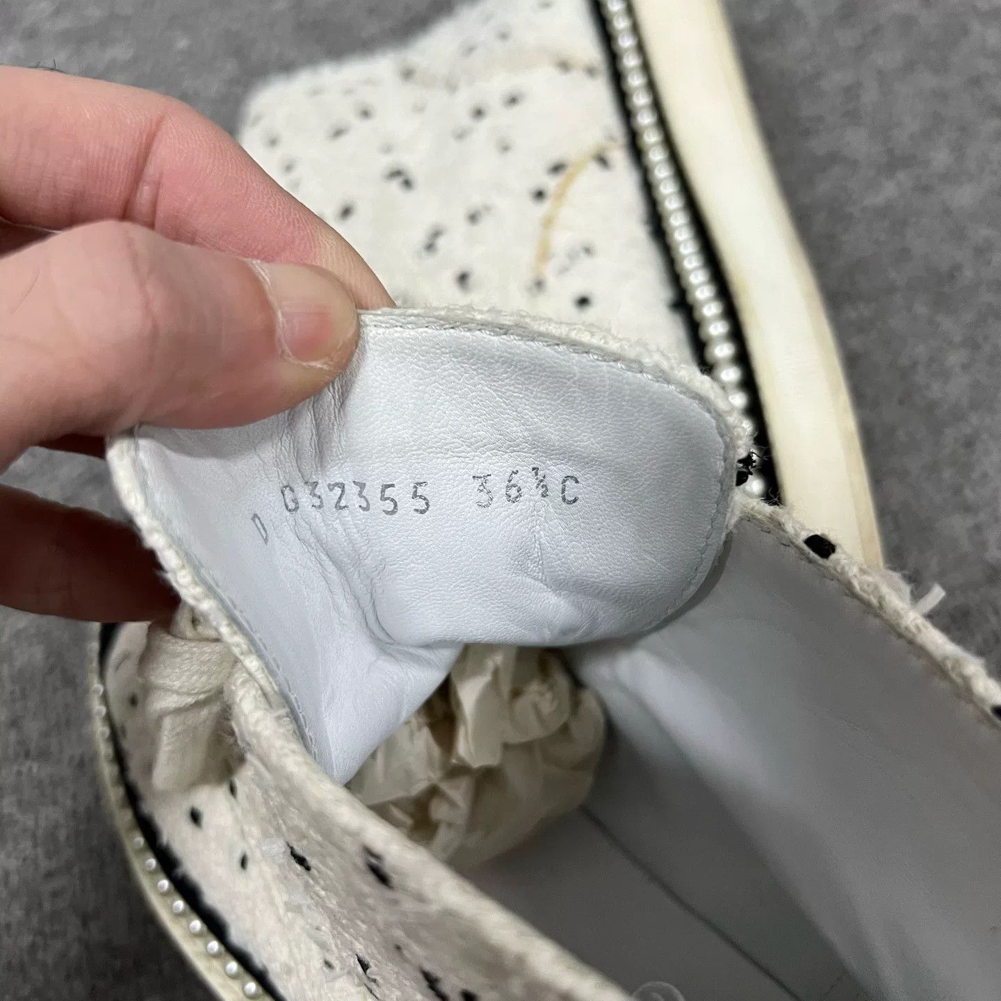Chanel Chanel Woven Pearl High-Top Shoes Size US 5.5 / IT 35.5 - 7 Thumbnail