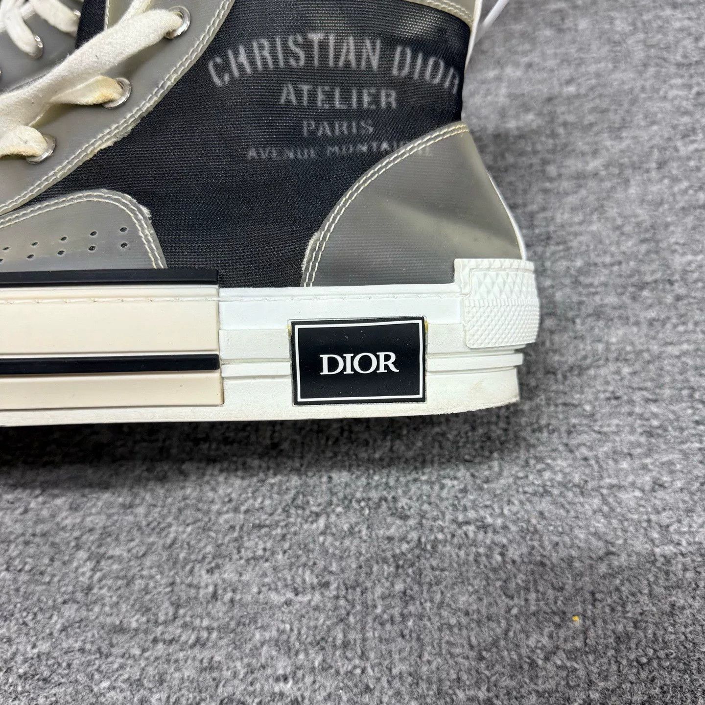 Dior Dior B23 Slogan Logo High-Top Sneakers Size US 9 / EU 42 - 4 Thumbnail