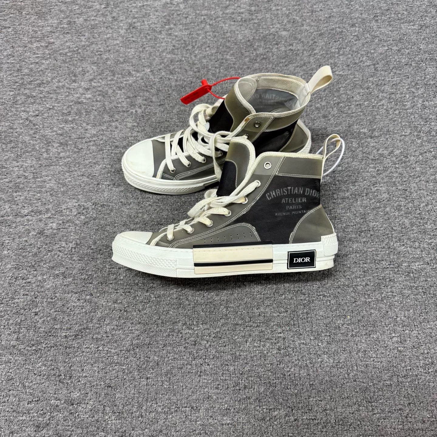 Dior Dior B23 Slogan Logo High-Top Sneakers Size US 9 / EU 42 - 3 Thumbnail