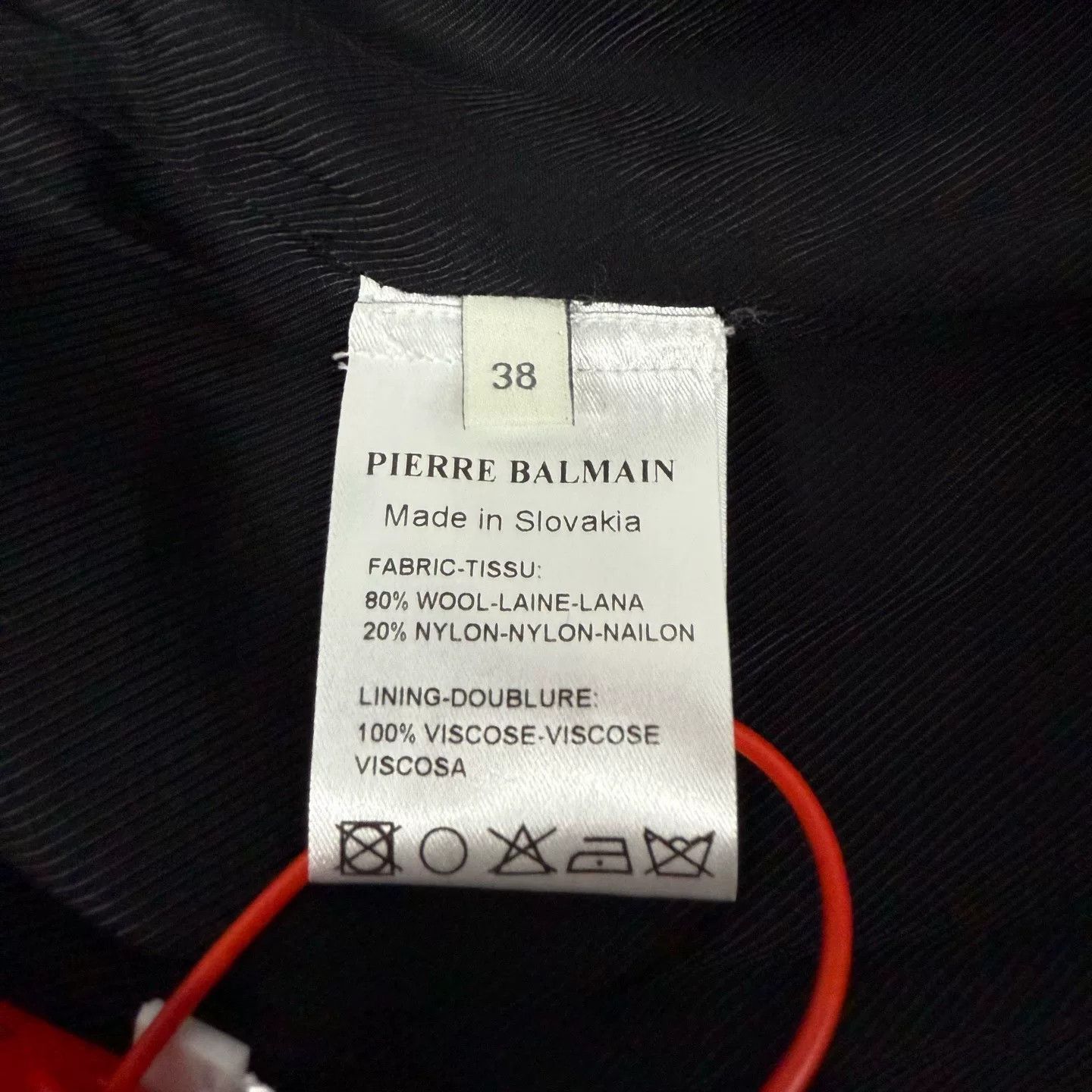 Balmain Balmain Wool Coat with Knit Panel Size S / US 4 / IT 40 - 6 Thumbnail
