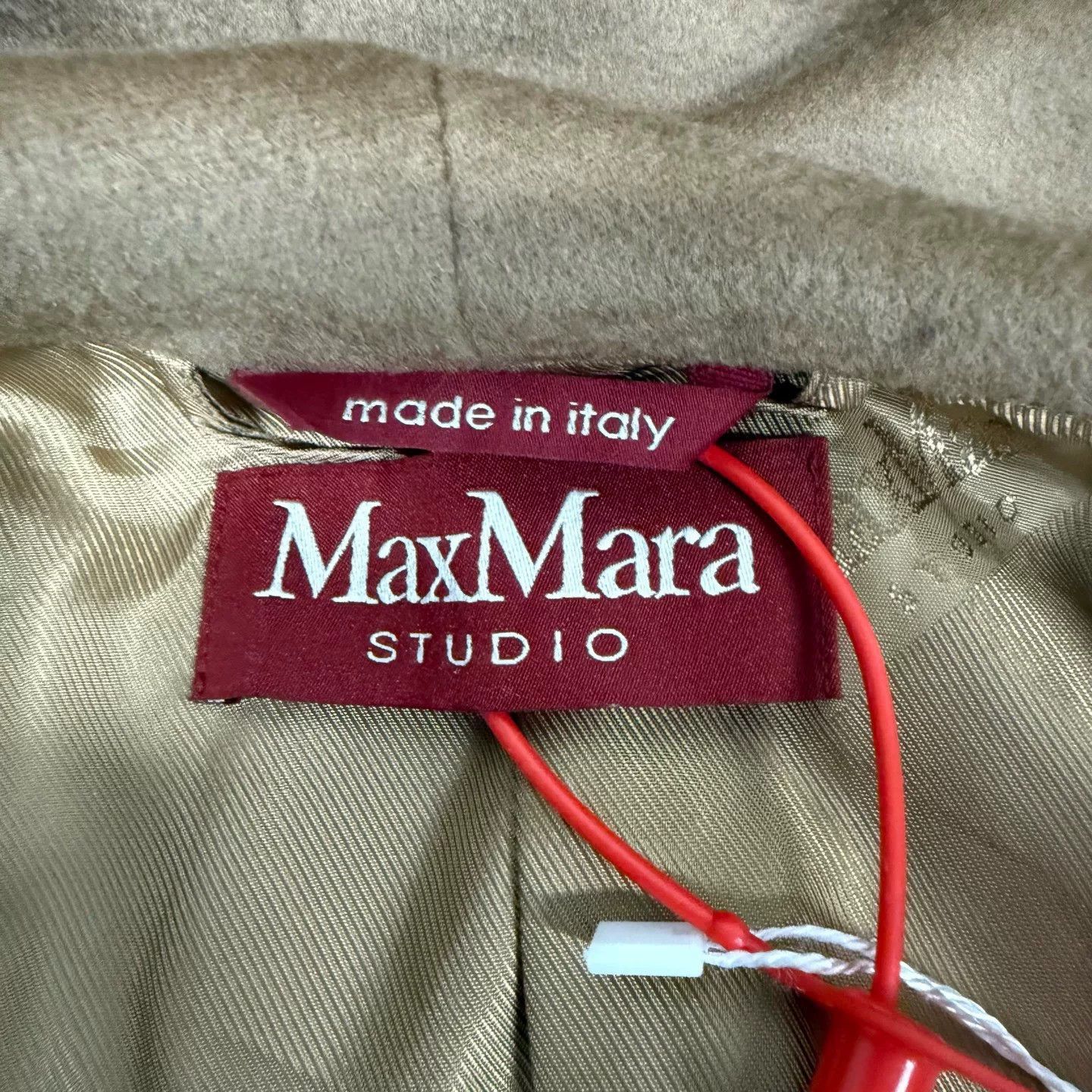 Max Mara Maxmara Camel Fox Fur Collar Hooded Coat Size XS / US 0-2 / IT 36-38 - 7 Thumbnail