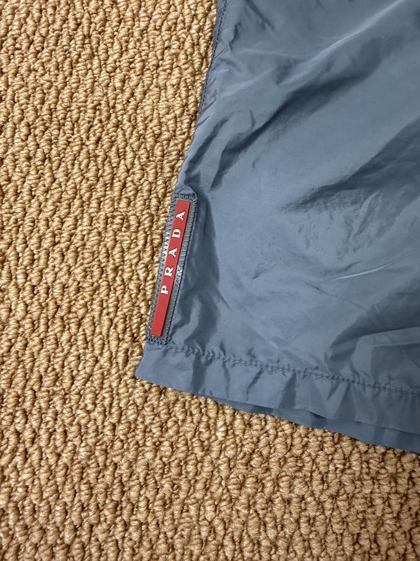 Prada Prada Gray Logo Nylon Shorts Size US 40 / EU 56 - 3 Thumbnail