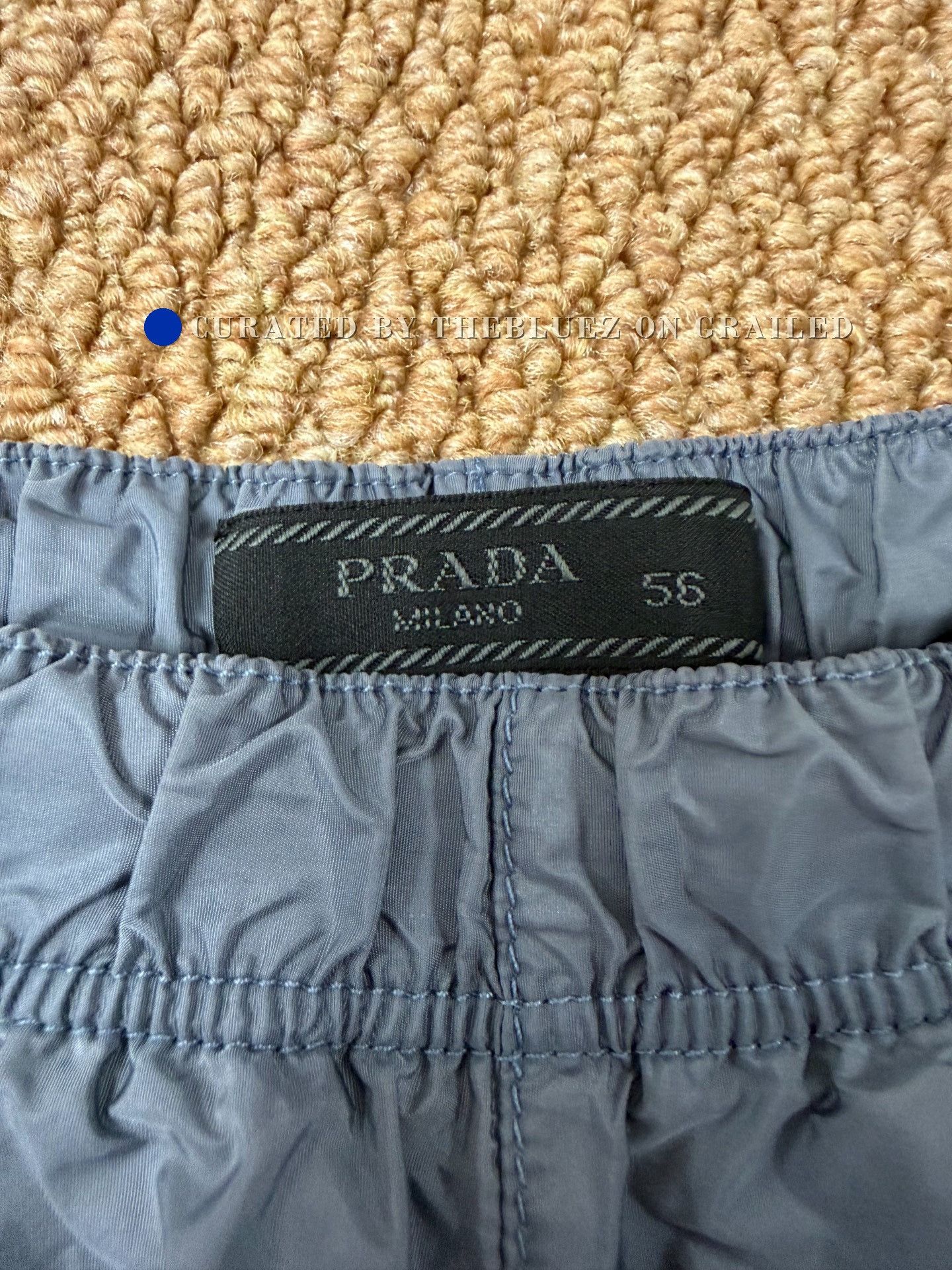 Prada Prada Gray Logo Nylon Shorts Size US 40 / EU 56 - 4 Thumbnail
