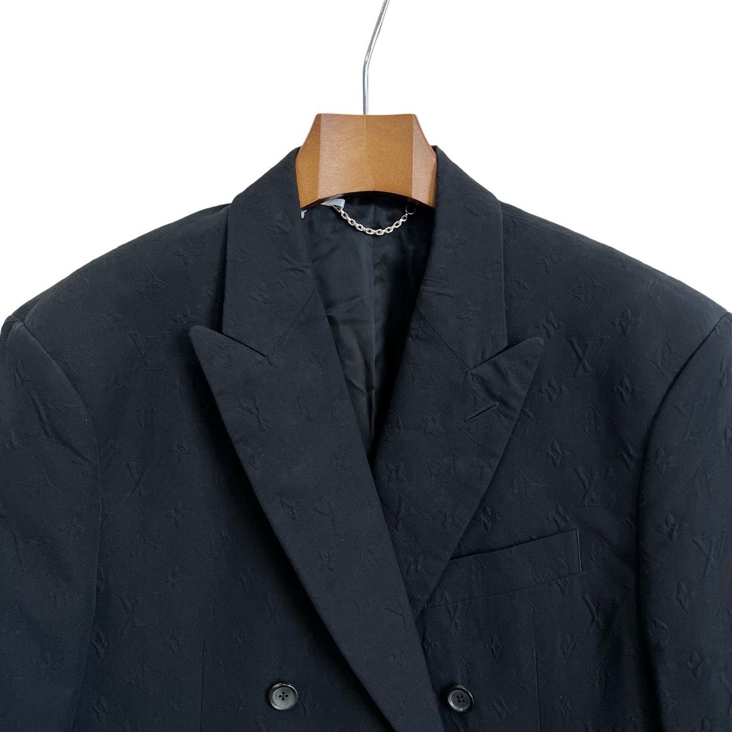 Louis Vuitton Louis Vuitton Embossed Monogram Blazer Size US L / EU 52-54 / 3 - 3 Thumbnail