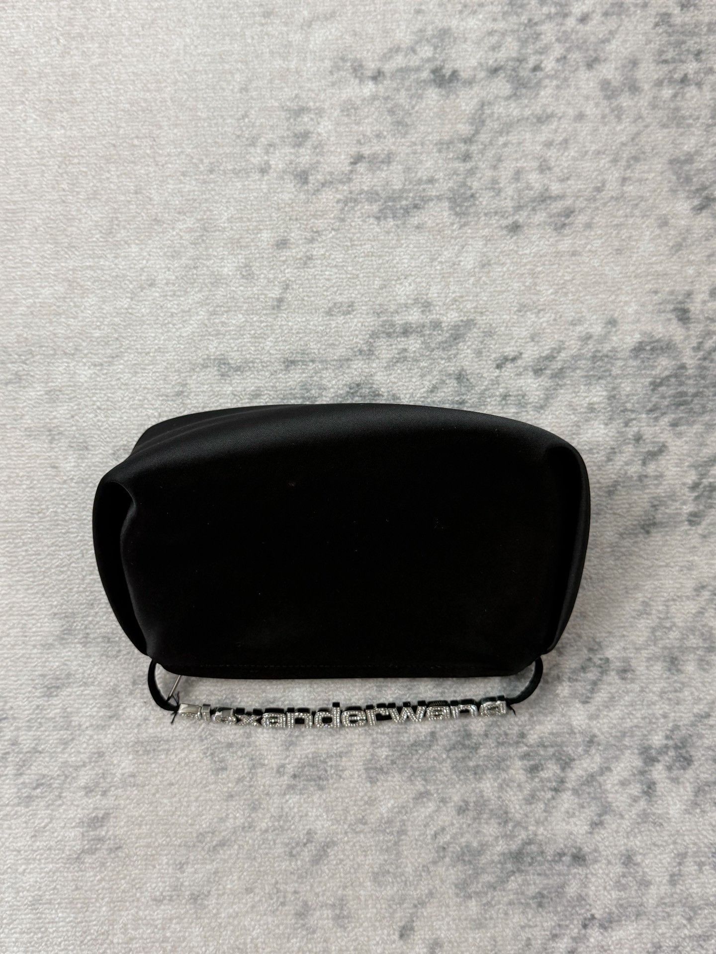 Alexander Wang Alexander Wang Black Satin Rhinestone Handle Mini Bag Size ONE SIZE - 2 Thumbnail