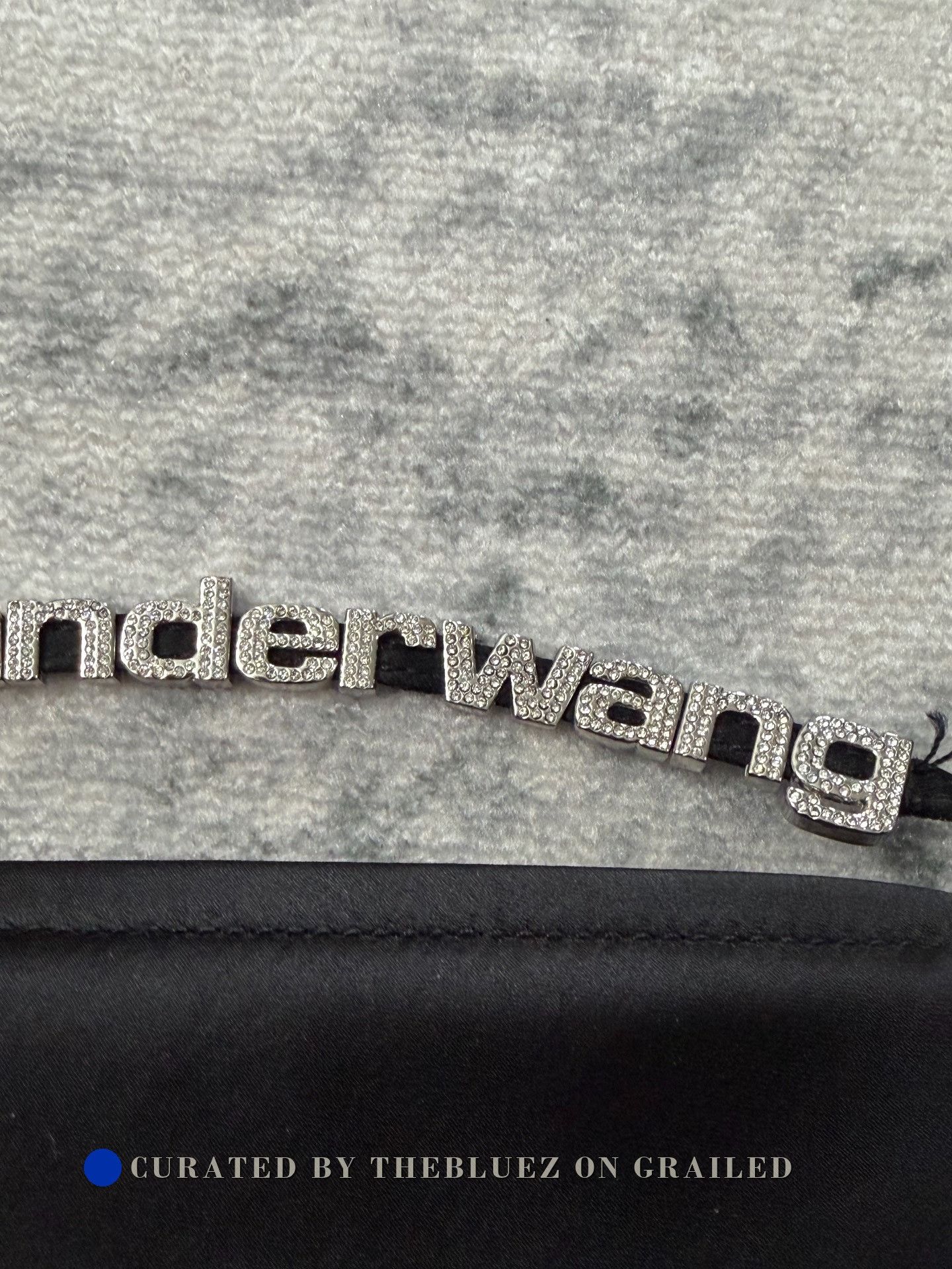 Alexander Wang Alexander Wang Black Satin Rhinestone Handle Mini Bag Size ONE SIZE - 6 Thumbnail