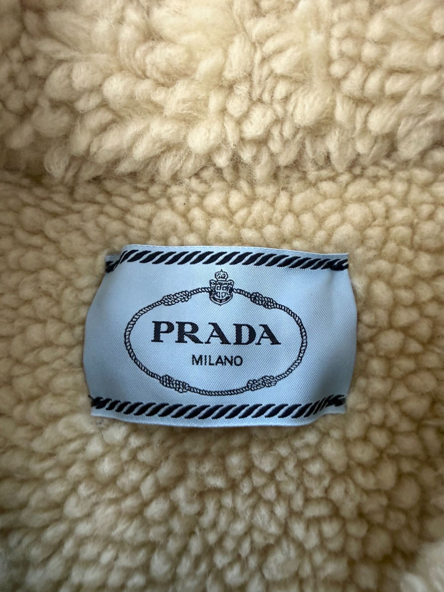 Prada Prada Blue Denim Shearling Triangle Jacket Size S / US 4 / IT 40 - 4 Thumbnail
