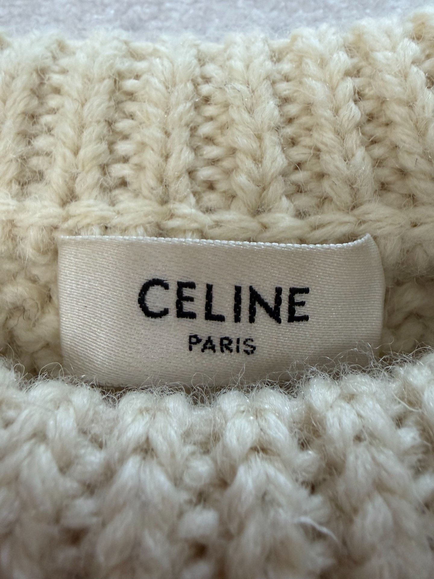 Celine Celine Wool Triomphe Logo Sweater XS Size XS / US 0-2 / IT 36-38 - 3 Thumbnail