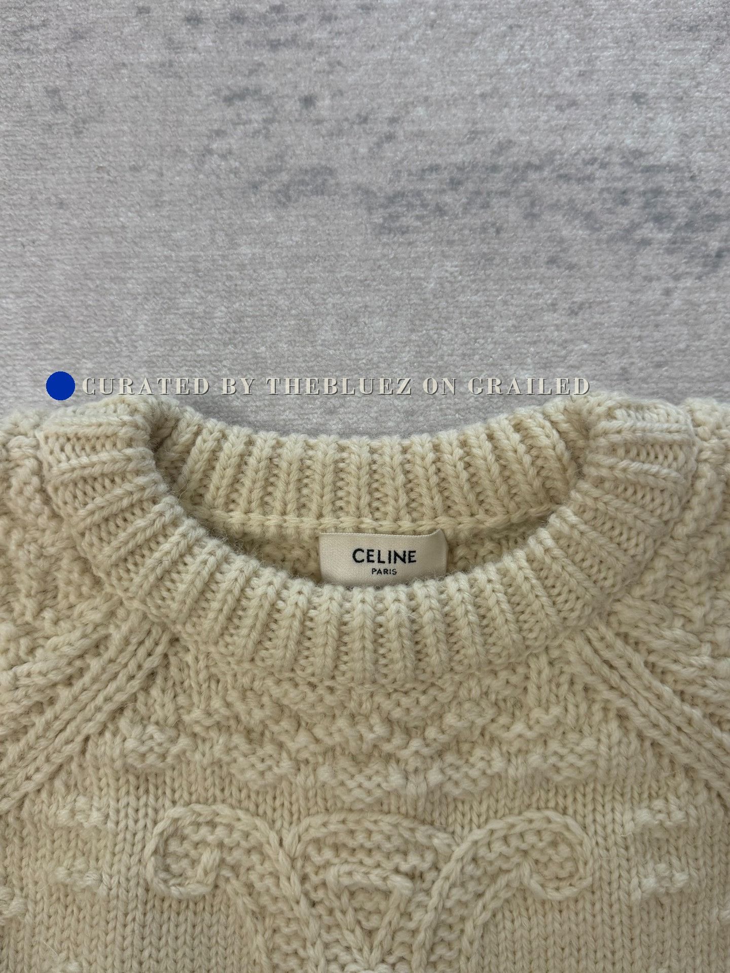 Celine Celine Wool Triomphe Logo Sweater XS Size XS / US 0-2 / IT 36-38 - 5 Thumbnail