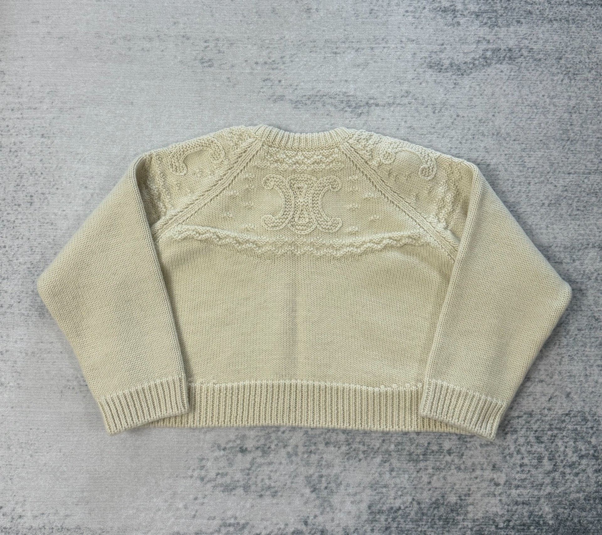 Celine Celine Wool Triomphe Logo Sweater XS Size XS / US 0-2 / IT 36-38 - 2 Thumbnail