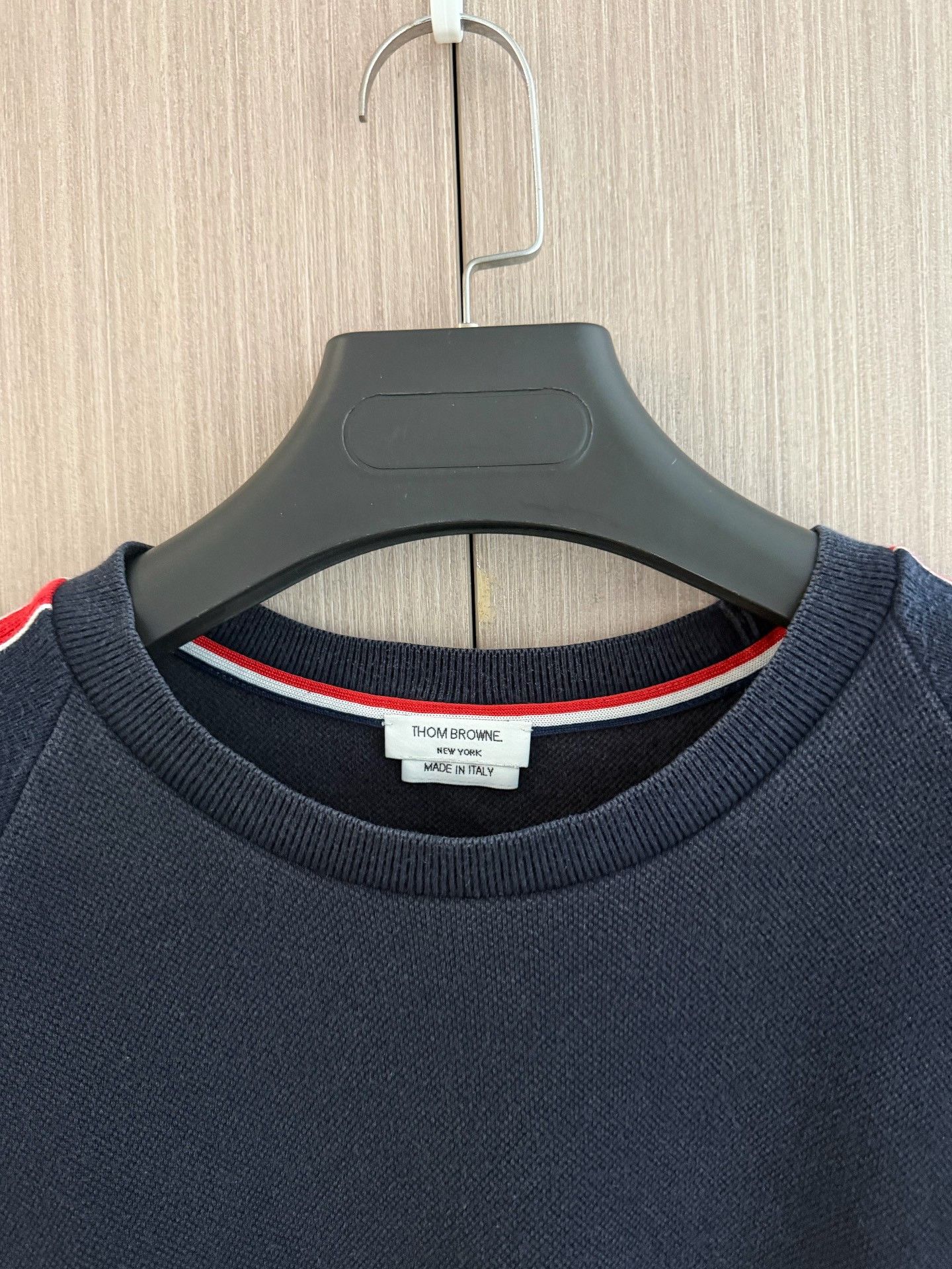 Thom Browne Thom Browne Navy Knit Stripe Short-Sleeve Size US XL / EU 56 / 4 - 4 Thumbnail