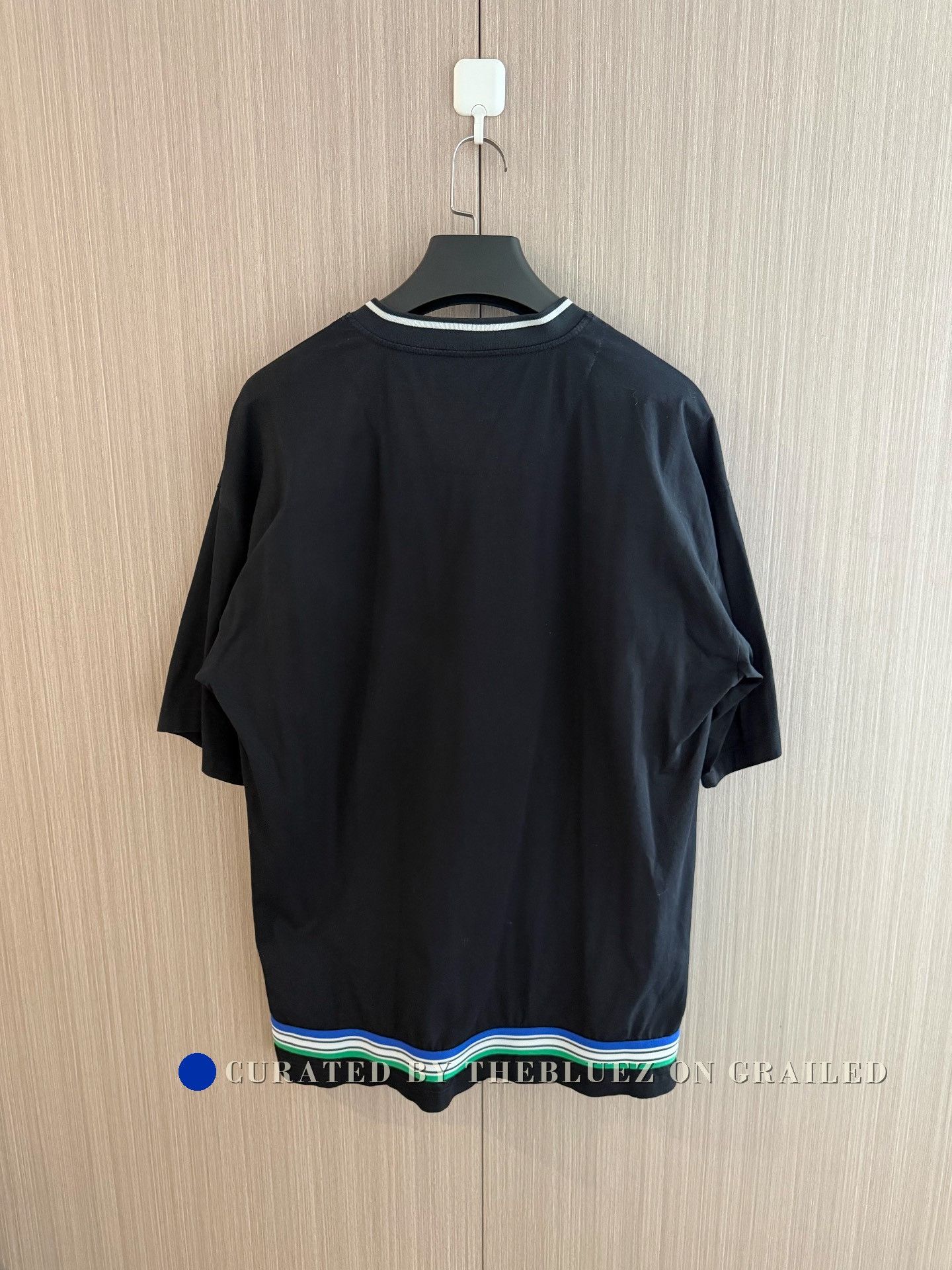 Prada Prada Black Short-Sleeve Color Block Back Size US XXL / EU 58 / 5 - 2 Thumbnail