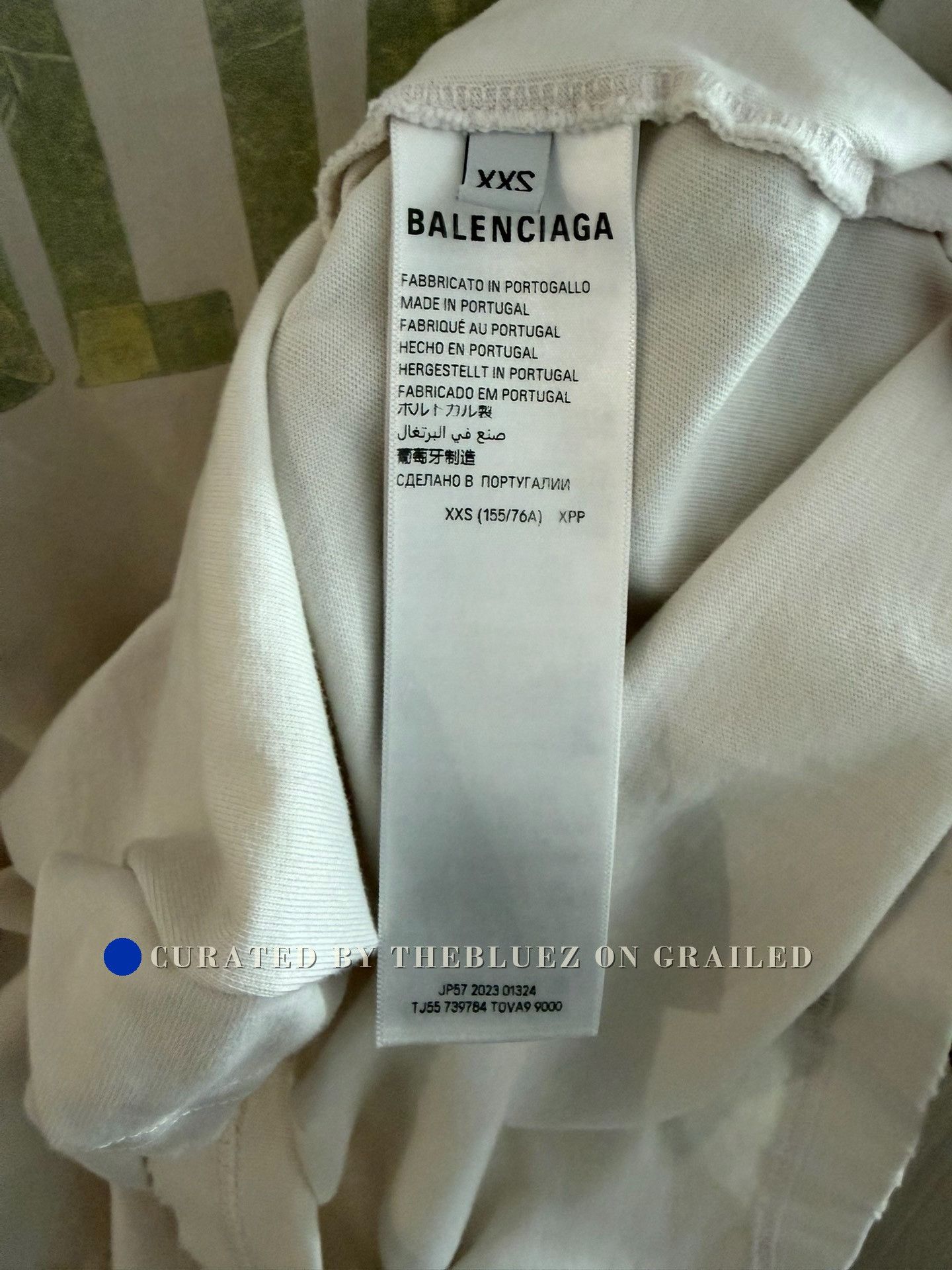 Balenciaga Balenciaga 23SS Tape Logo T-shirt XXS Size XXS / US 00 / IT 34 - 5 Thumbnail