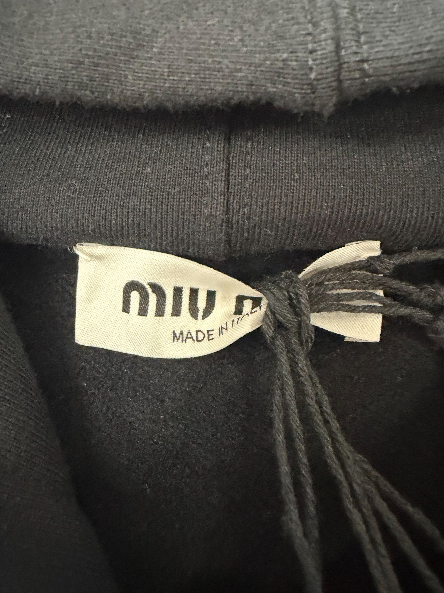 Miu Miu Miumiu Logo Embroidered Zip Hoodie Jacket Size L / US 10 / IT 46 - 3 Thumbnail