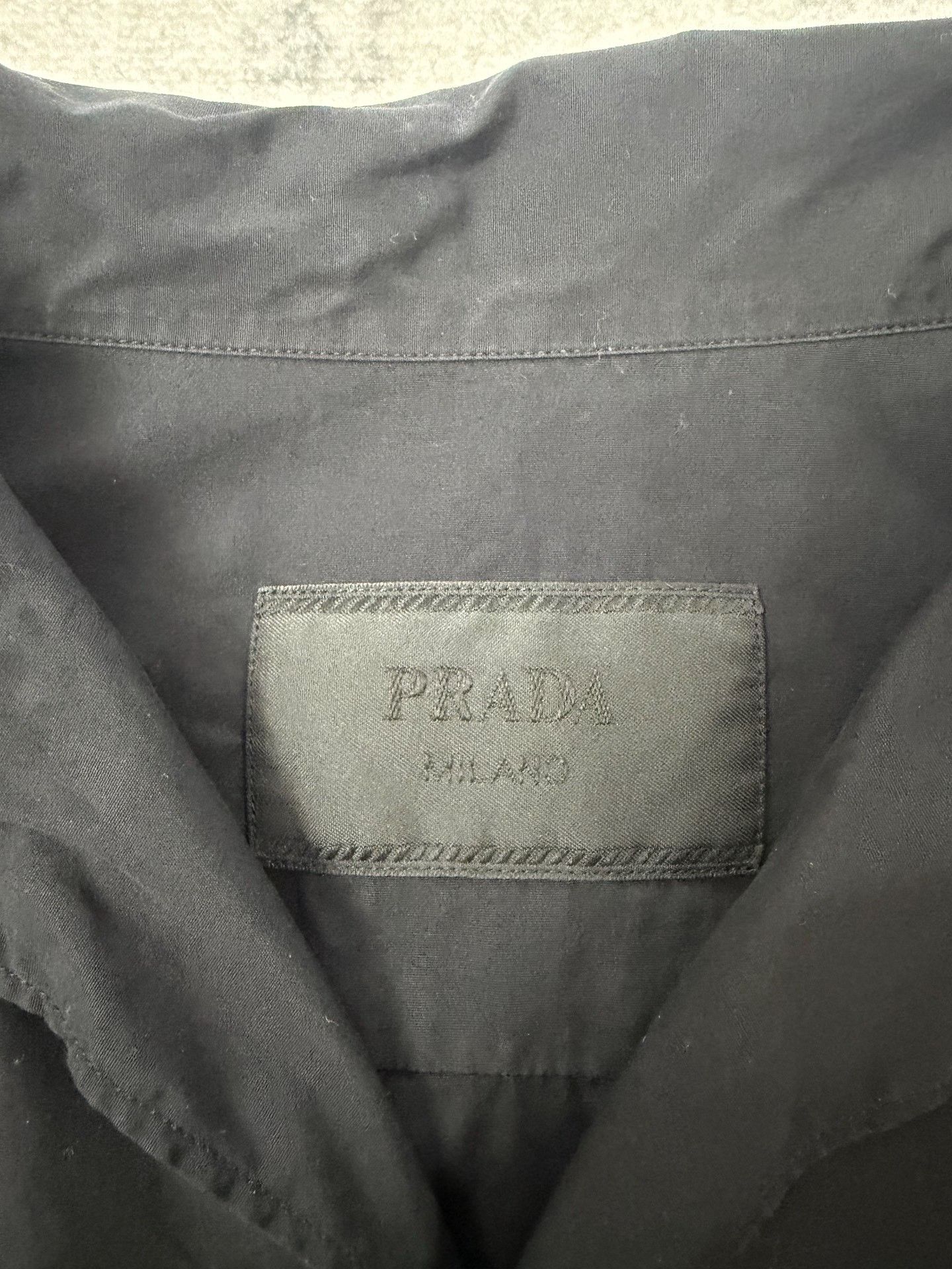 Prada Prada Black Triangle Logo Short-Sleeve Shirt Size US L / EU 52-54 / 3 - 4 Thumbnail