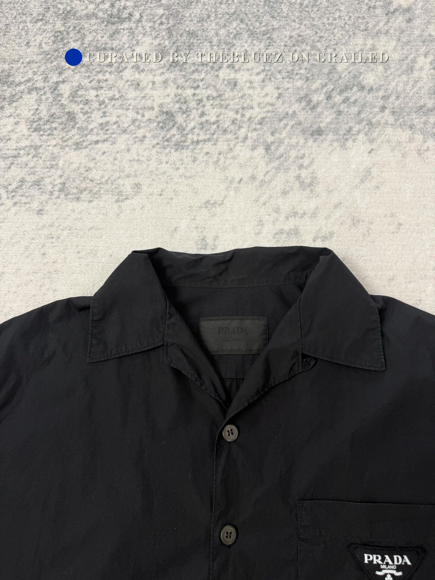 Prada Prada Black Triangle Logo Short-Sleeve Shirt Size US L / EU 52-54 / 3 - 3 Thumbnail