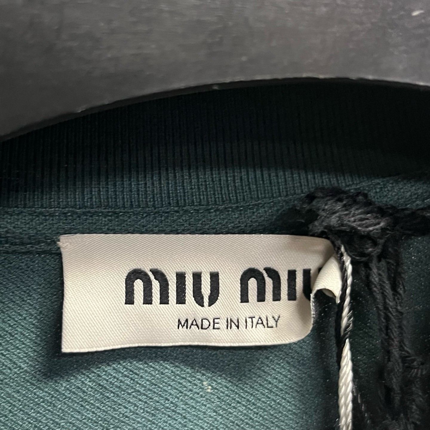 Miu Miu Miu Miu Green Cotton Pique Polo Size S / US 4 / IT 40 - 3 Thumbnail