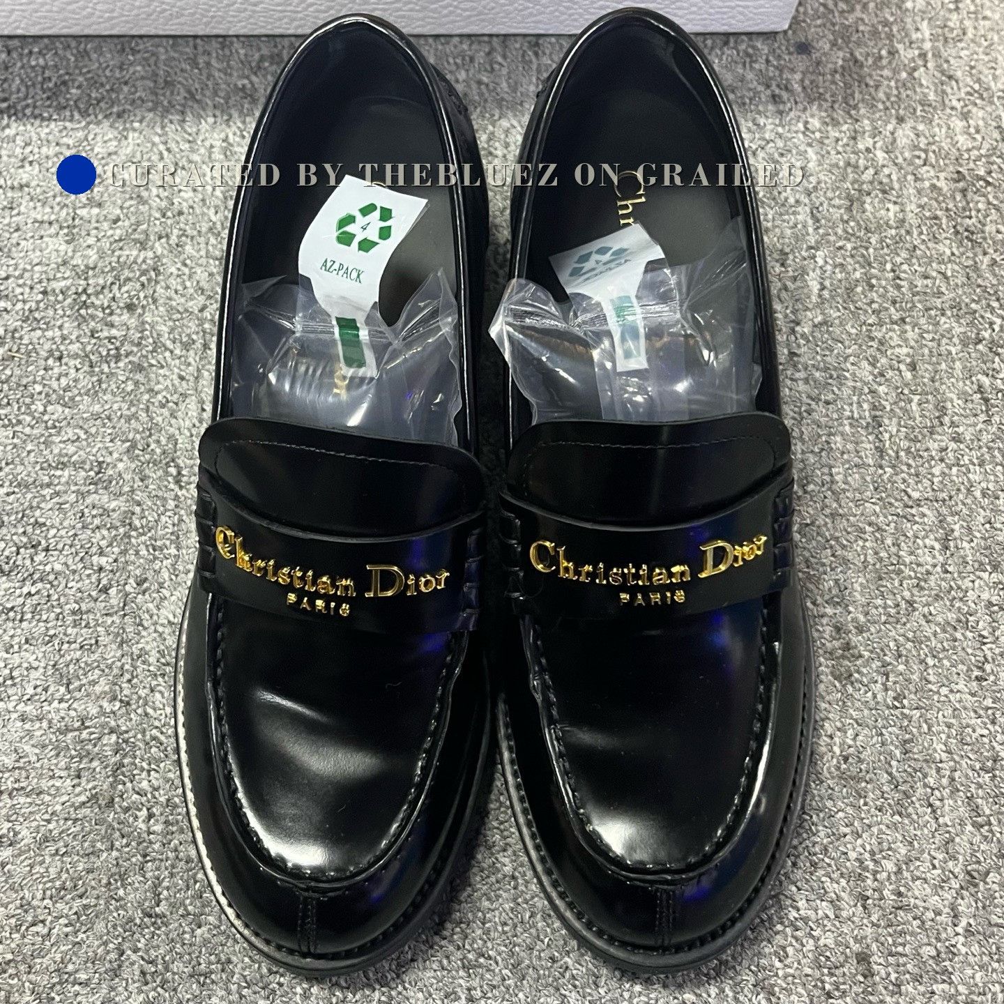 Dior Dior Black Patent Leather Round-Toe Loafers Size US 6 / IT 36 - 3 Thumbnail