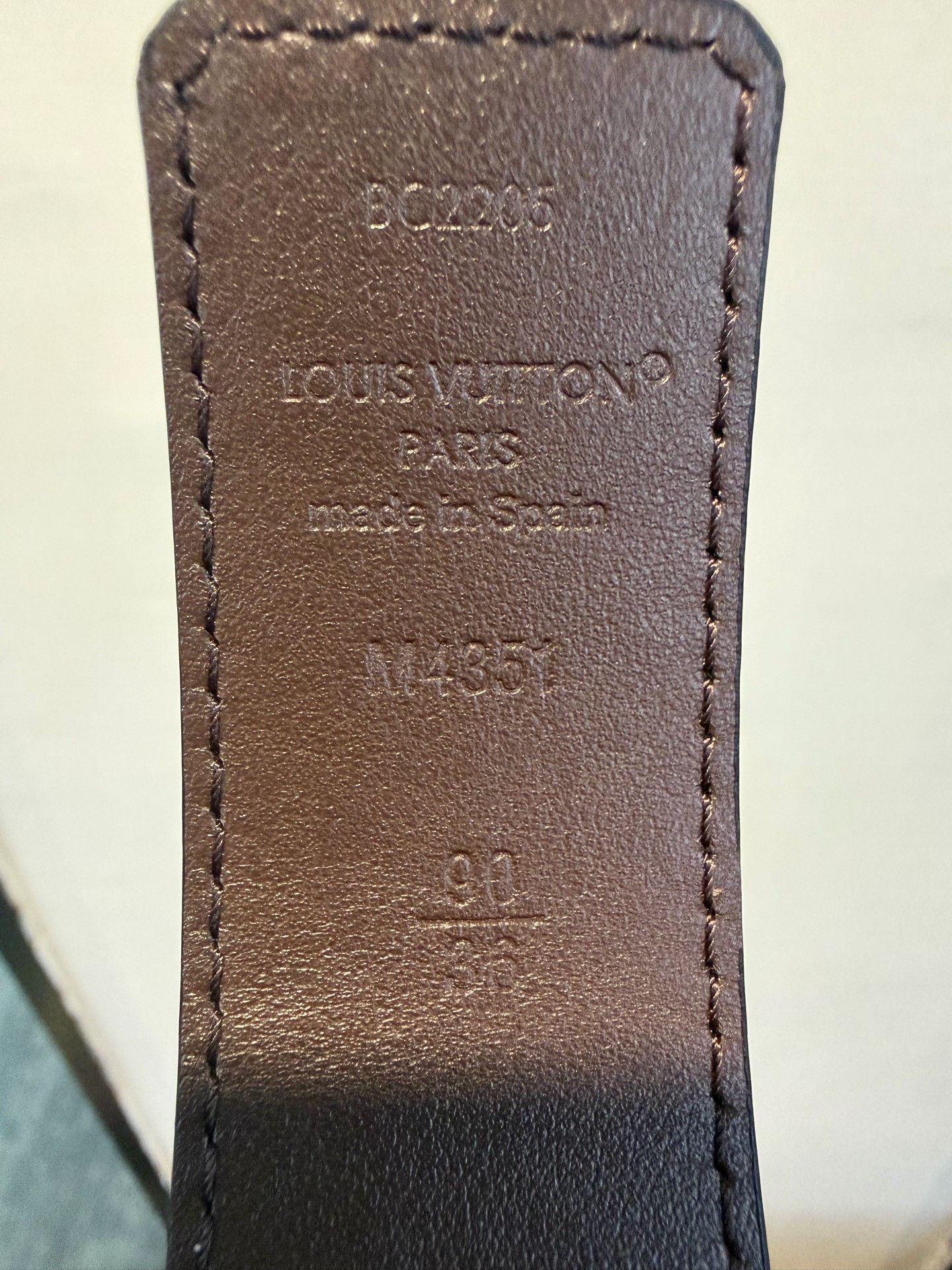 Louis Vuitton Louis Vuitton x Nigo PHRIENDSHIP Leather Belt Size ONE SIZE - 2 Thumbnail