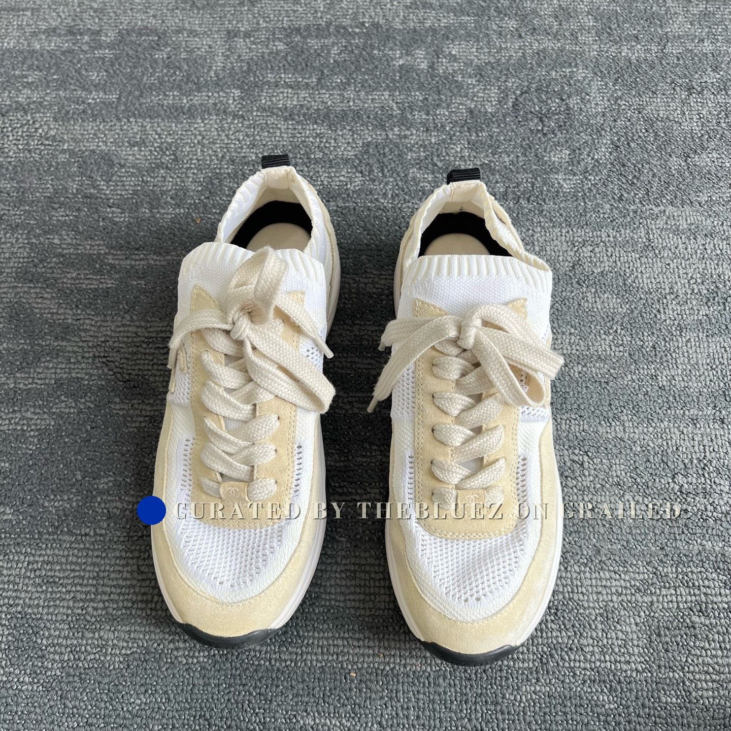Chanel Chanel Beige Knit Mesh Sneakers Size US 9 / EU 42 - 2 Thumbnail