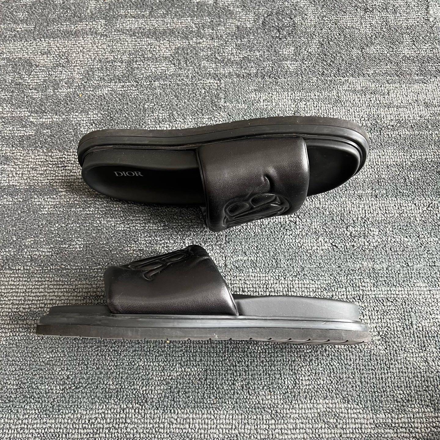 Dior Dior Aqua Embossed Logo Slides Size US 9 / EU 42 - 3 Thumbnail
