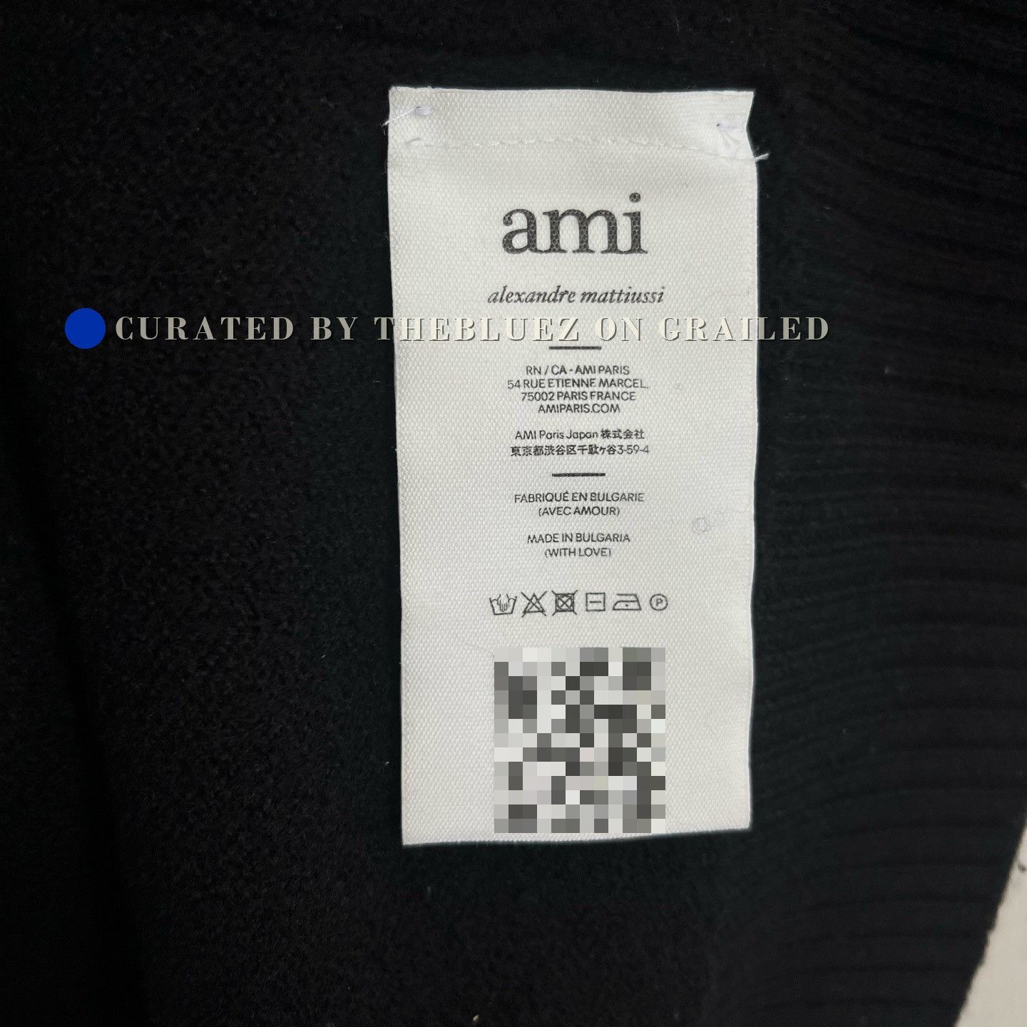AMI AMI Classic Black Heart Wool Cardigan Size US L / EU 52-54 / 3 - 4 Thumbnail