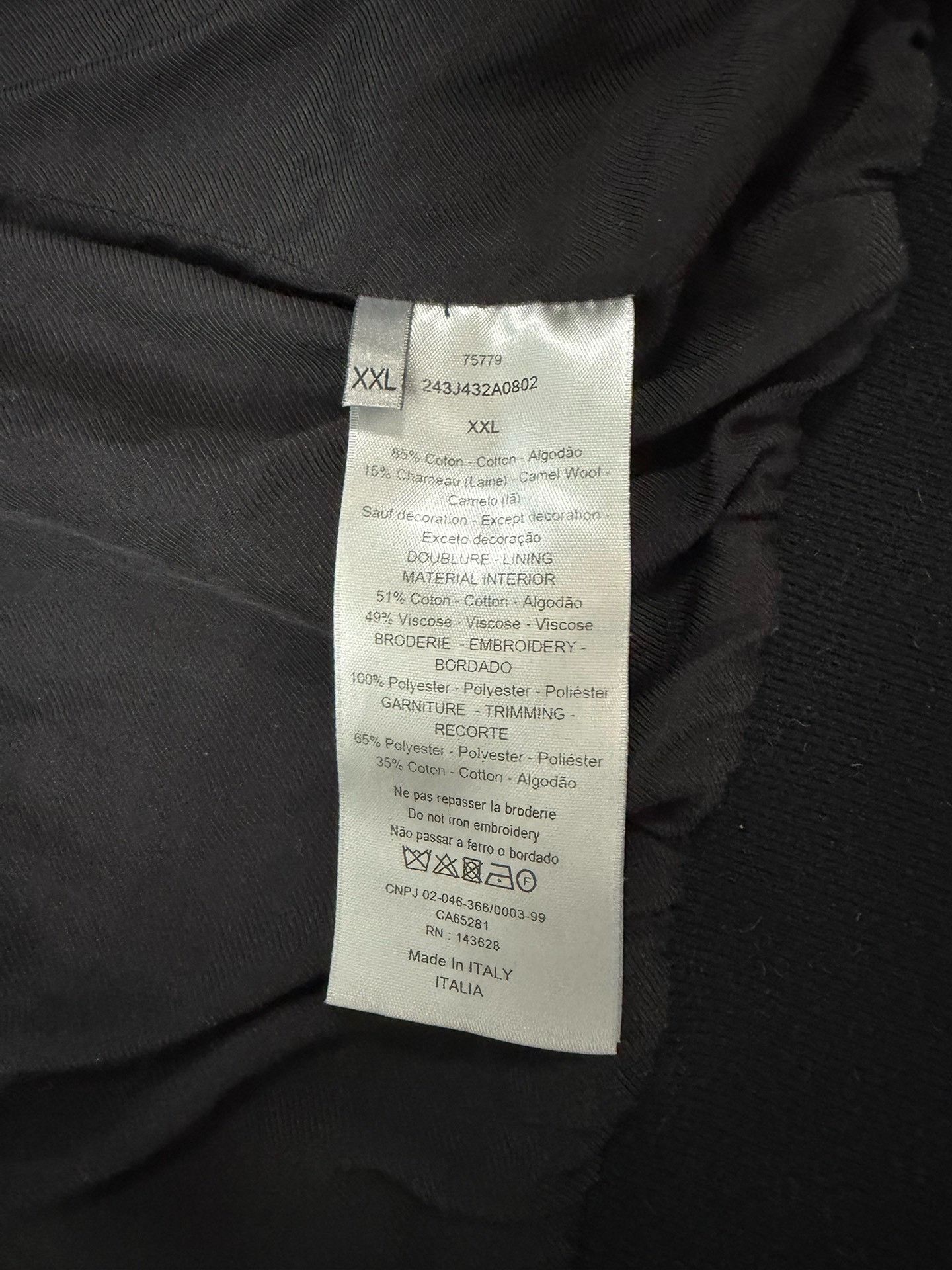 Dior Dior Pentagram Logo Embroidered Zipper Jacket XXL Size US XXL / EU 58 / 5 - 5 Thumbnail
