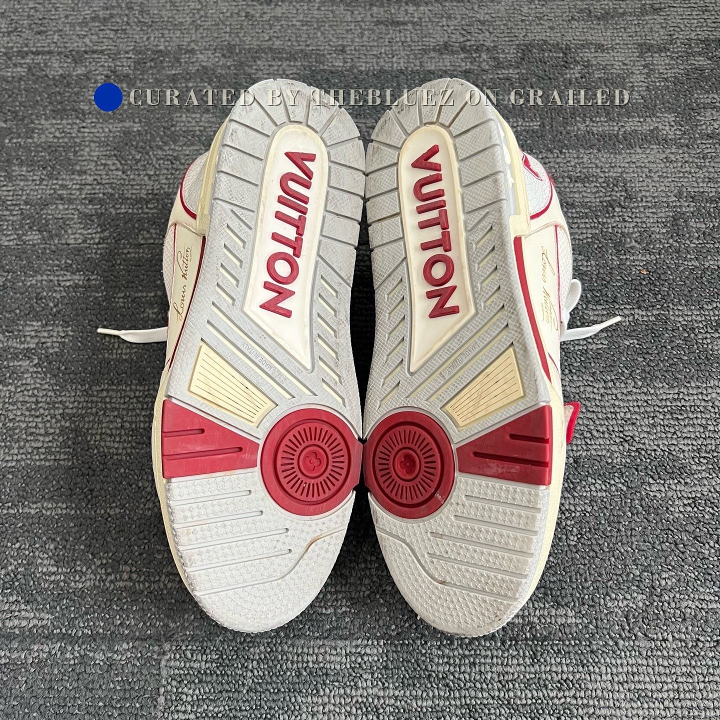 Louis Vuitton LV Trainer White Red Velcro Sneakers Size US 7.5 / EU 40-41 - 7 Thumbnail