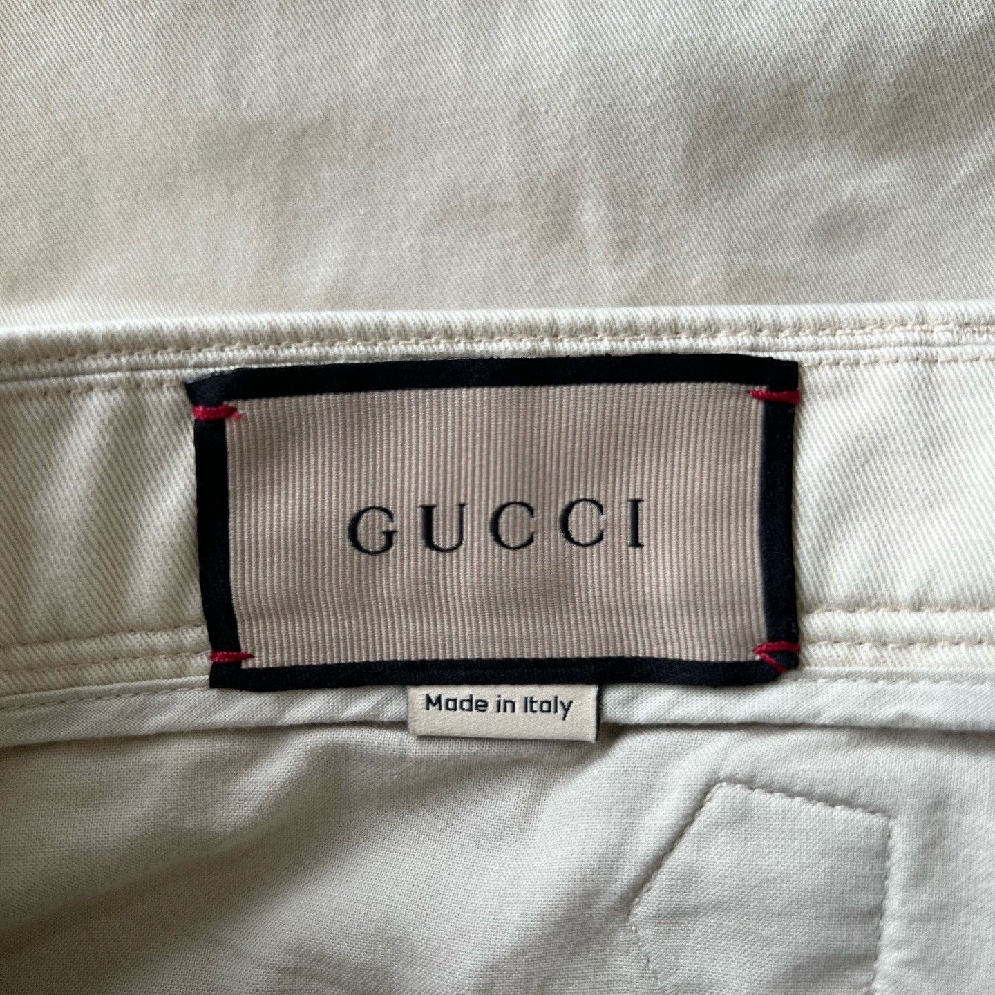 Gucci Gucci Cream Logo Trousers Size US 30 / EU 46 - 4 Thumbnail
