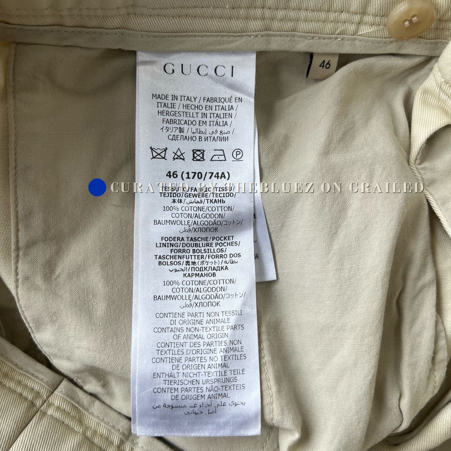 Gucci Gucci Cream Logo Trousers Size US 30 / EU 46 - 5 Thumbnail