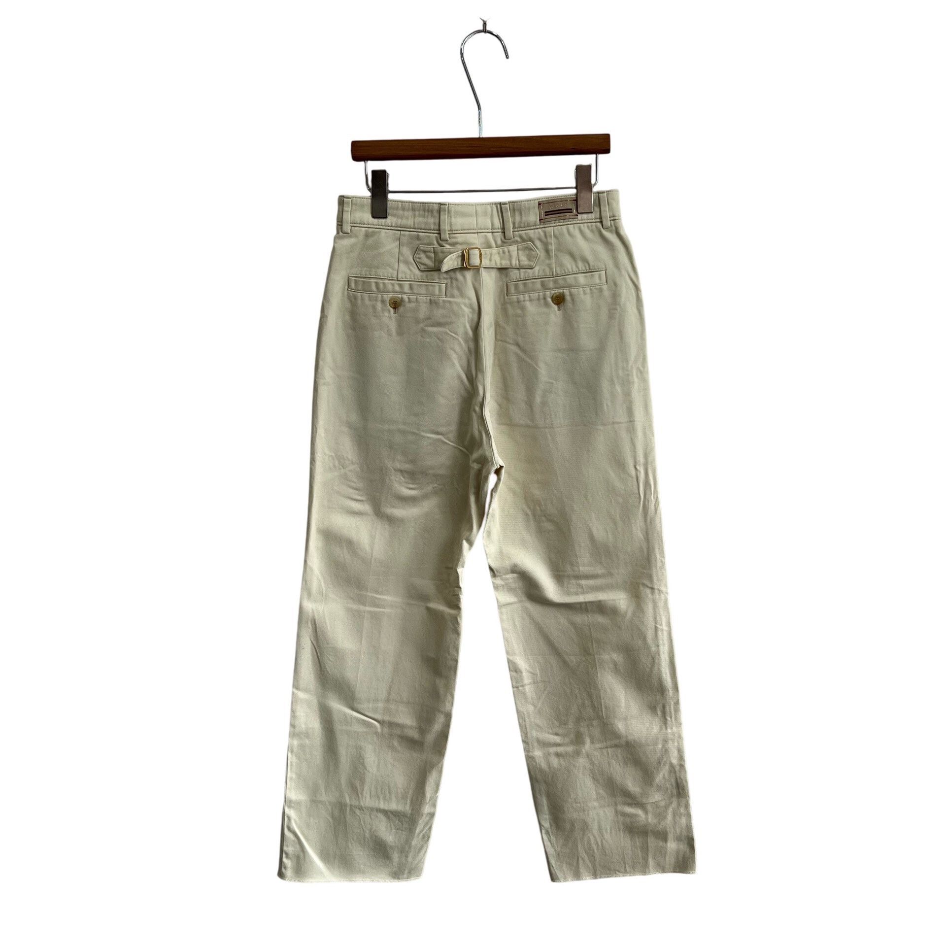 Gucci Gucci Cream Logo Trousers Size US 30 / EU 46 - 2 Thumbnail