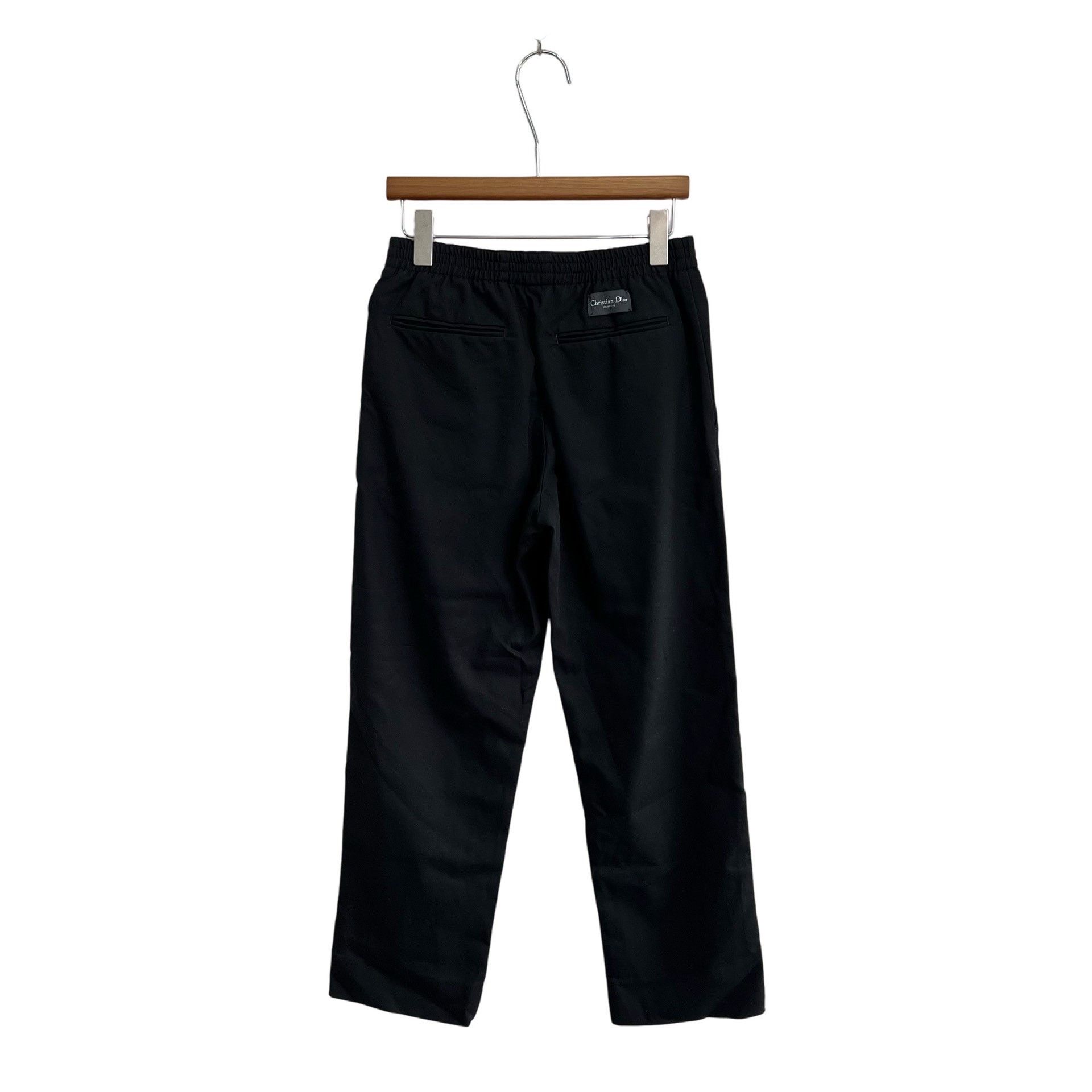 Dior Dior Black Embroidered Logo Trousers Size US 28 / EU 44 - 2 Thumbnail