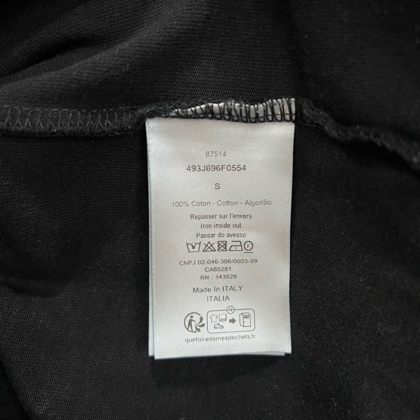Dior Dior 1947 Signature Black T-shirt Size US S / EU 44-46 / 1 - 5 Thumbnail