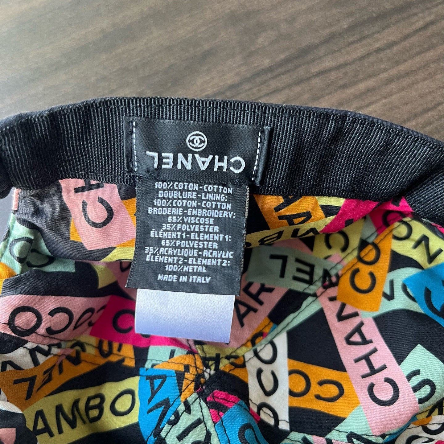 Chanel Chanel Embroidered Logo Printed Lining Baseball Cap Size ONE SIZE - 4 Thumbnail