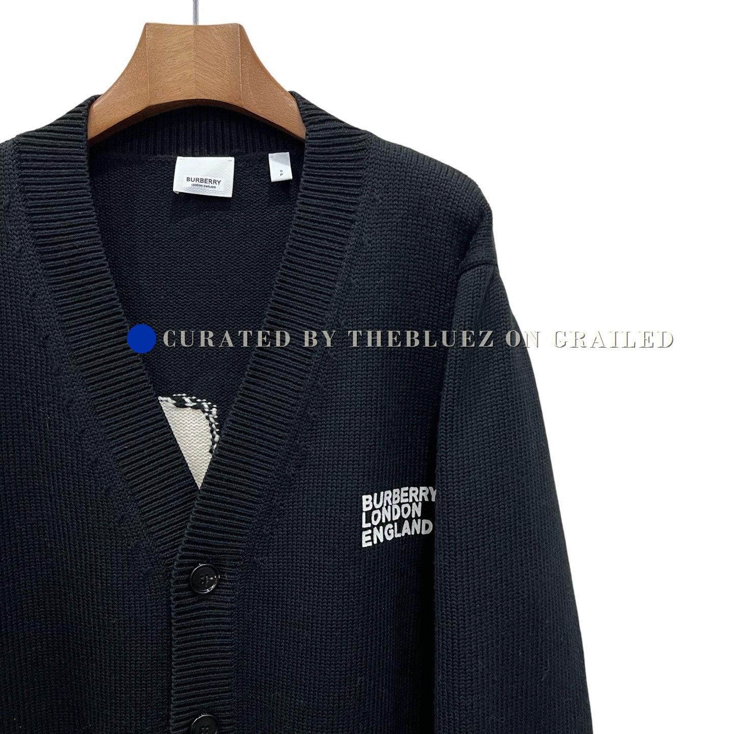 Burberry Burberry Love Letter Dual Pocket Wool Cardigan Size S / US 4 / IT 40 - 2 Thumbnail