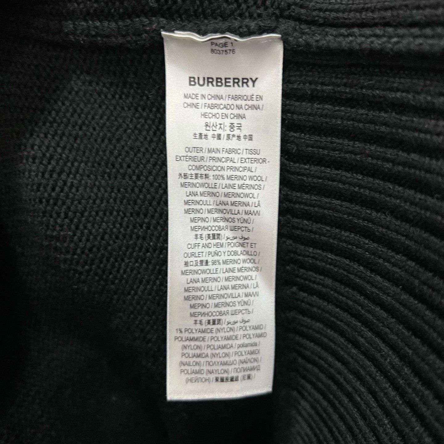 Burberry Burberry Love Letter Dual Pocket Wool Cardigan Size S / US 4 / IT 40 - 5 Thumbnail