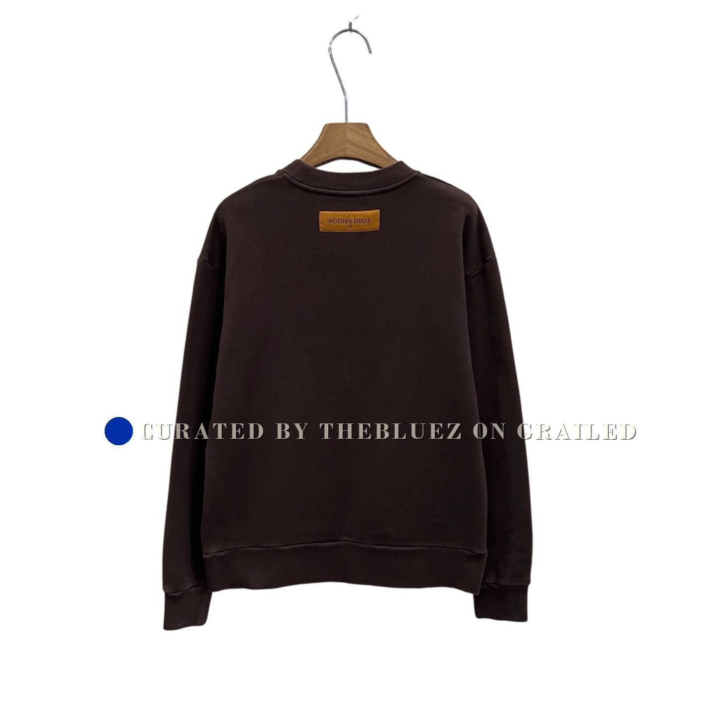 Louis Vuitton Louis Vuitton Brown Flocked Logo Sweatshirt Size US S / EU 44-46 / 1 - 3 Thumbnail