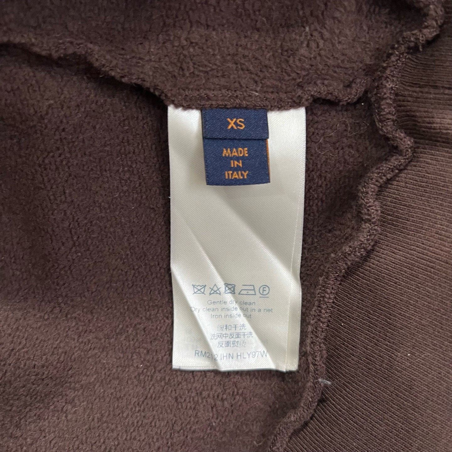 Louis Vuitton Louis Vuitton Brown Flocked Logo Sweatshirt Size US S / EU 44-46 / 1 - 5 Thumbnail