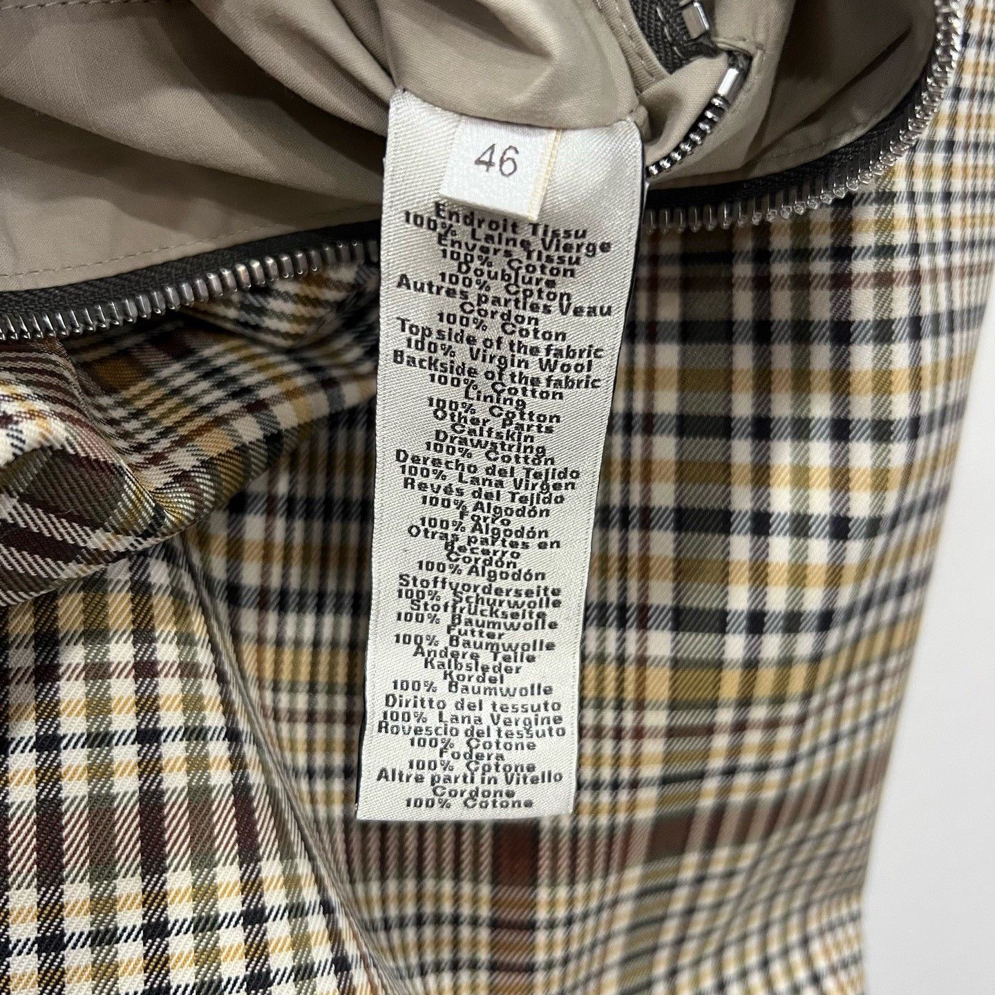 Hermes HERMES Plaid Canvas Zip Hooded Jacket Size US S / EU 44-46 / 1 - 5 Thumbnail
