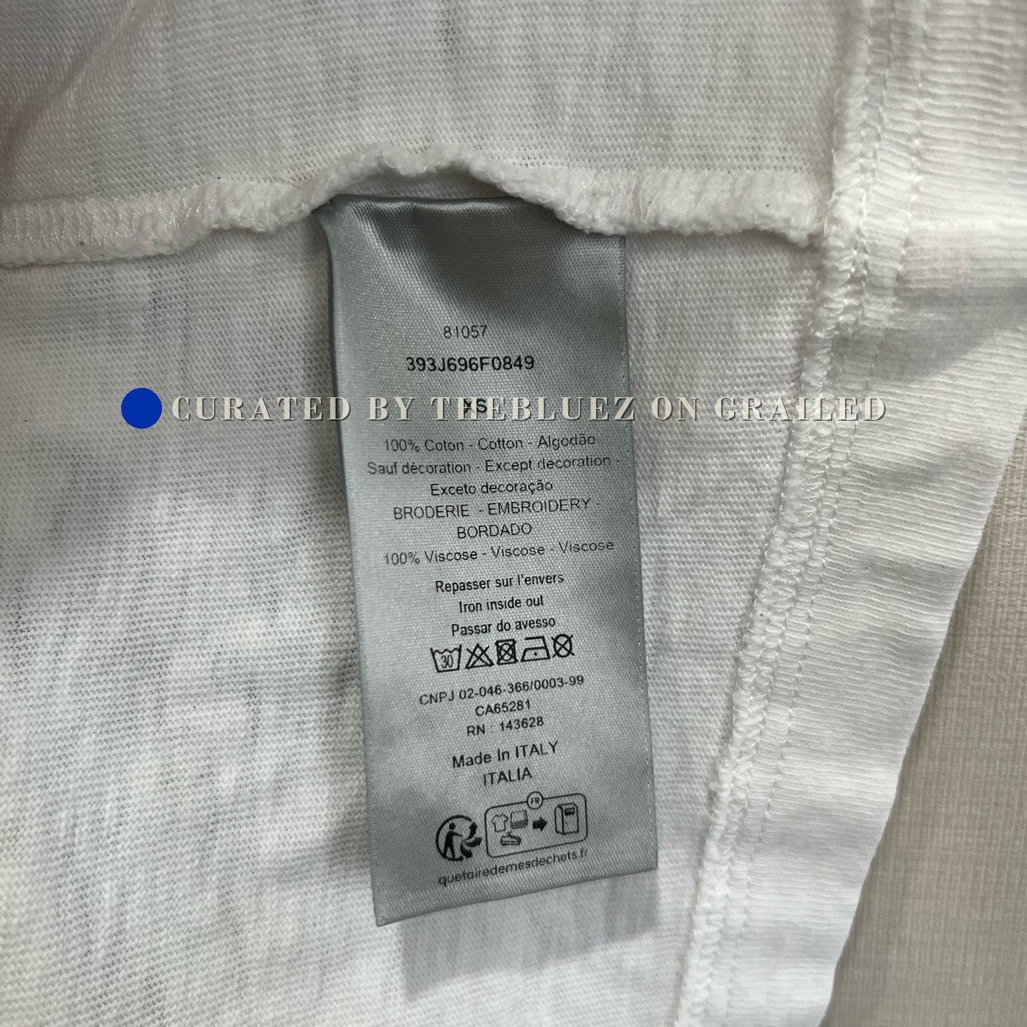 Dior Dior Tears Embroidered Floral Stripe Short Sleeve Size XS / US 0-2 / IT 36-38 - 5 Thumbnail