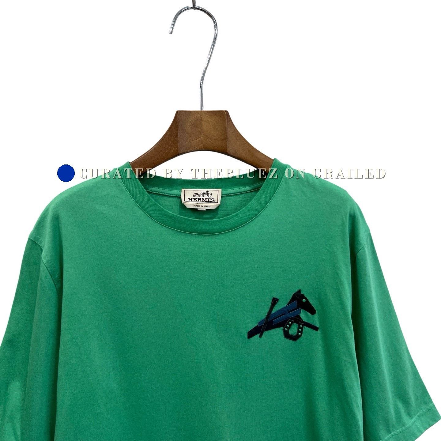 Hermes Hermes Green Pony Patchwork Short-Sleeve Size US M / EU 48-50 / 2 - 2 Thumbnail