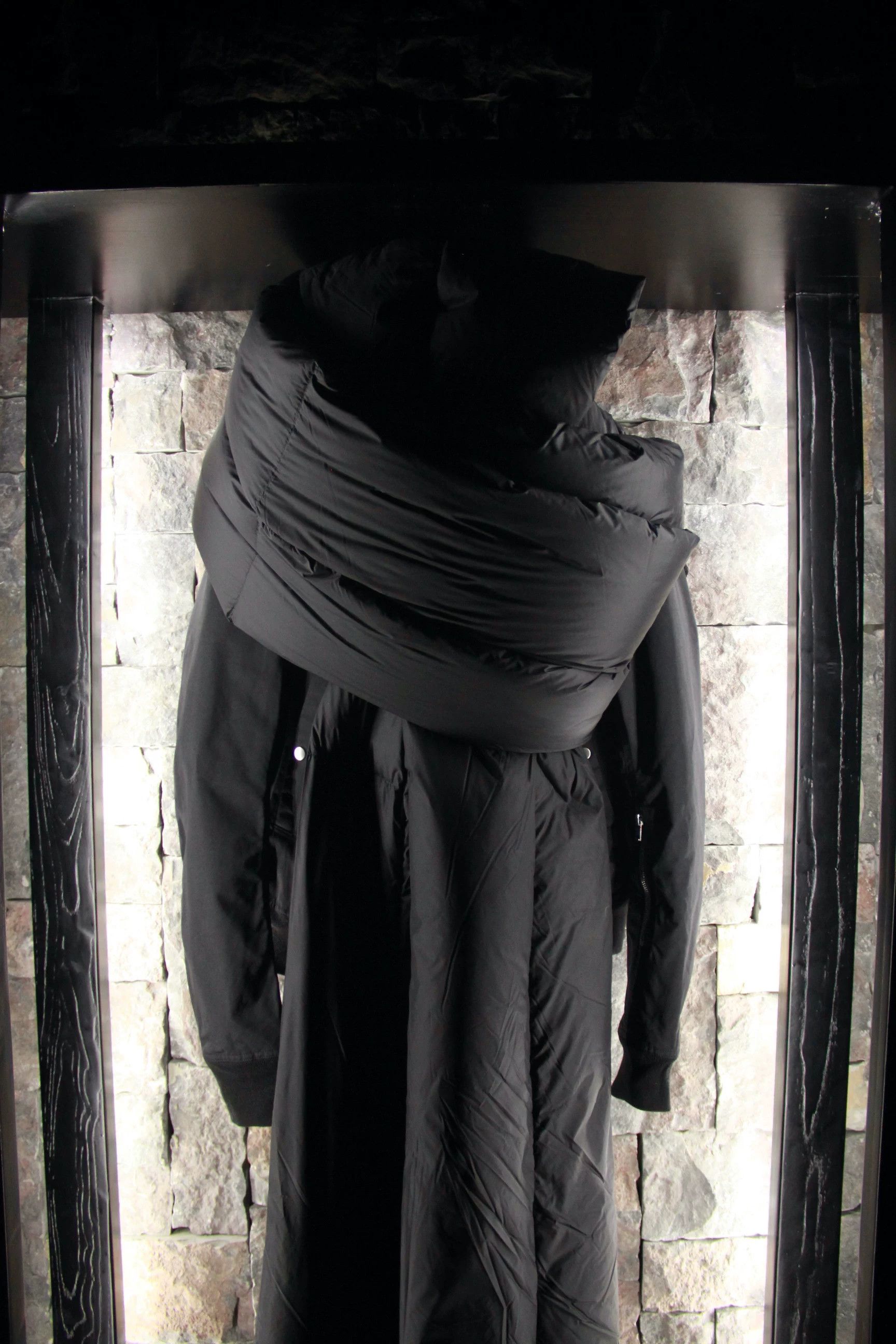 Rick Owens Rick Owens Black Gloves Scarves Men one size Size ONE SIZE - 3 Thumbnail