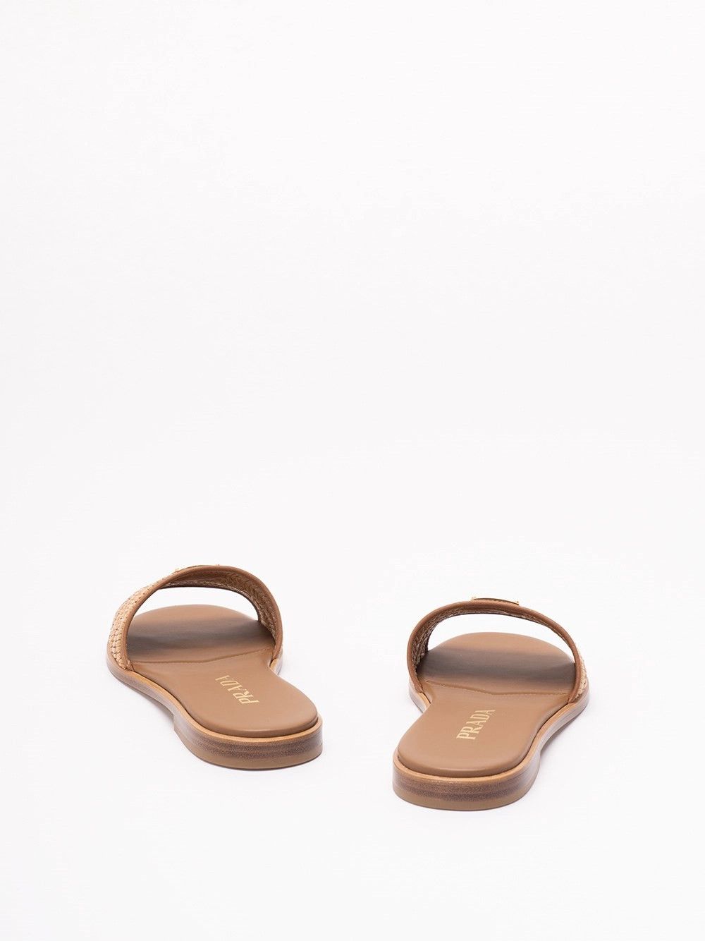 Prada Leather Slides with Crochet Details Size US 10 / IT 40 - 3 Thumbnail