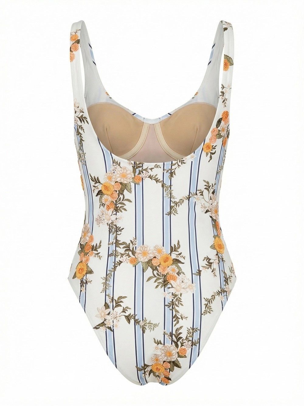 AGUA by Agua Bendita `Gema Valle` One-Piece Swimsuit Size L / US 10 / IT 46 - 2 Thumbnail