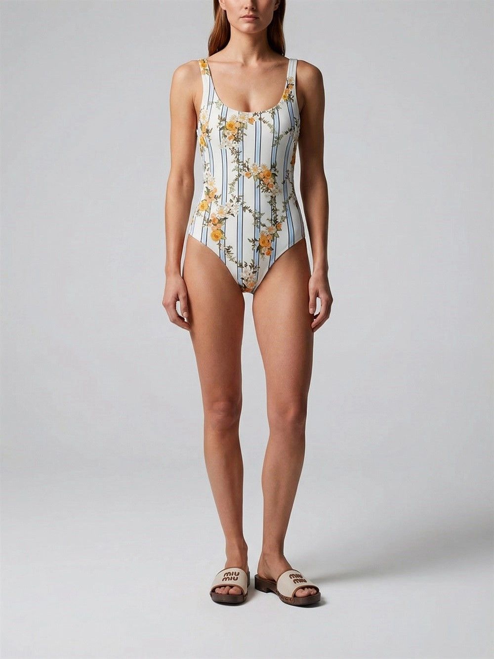 AGUA by Agua Bendita `Gema Valle` One-Piece Swimsuit Size L / US 10 / IT 46 - 3 Thumbnail