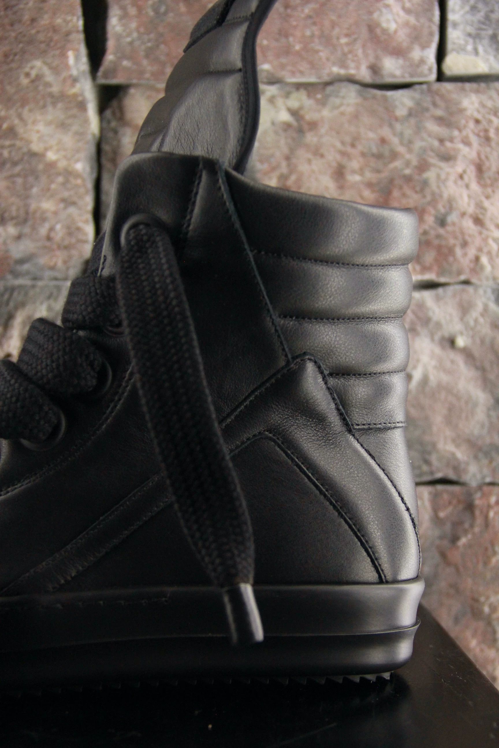 Rick Owens Rick Owens Black Hitop Sneakers Men 9 Size US 9 / EU 42 - 3 Thumbnail