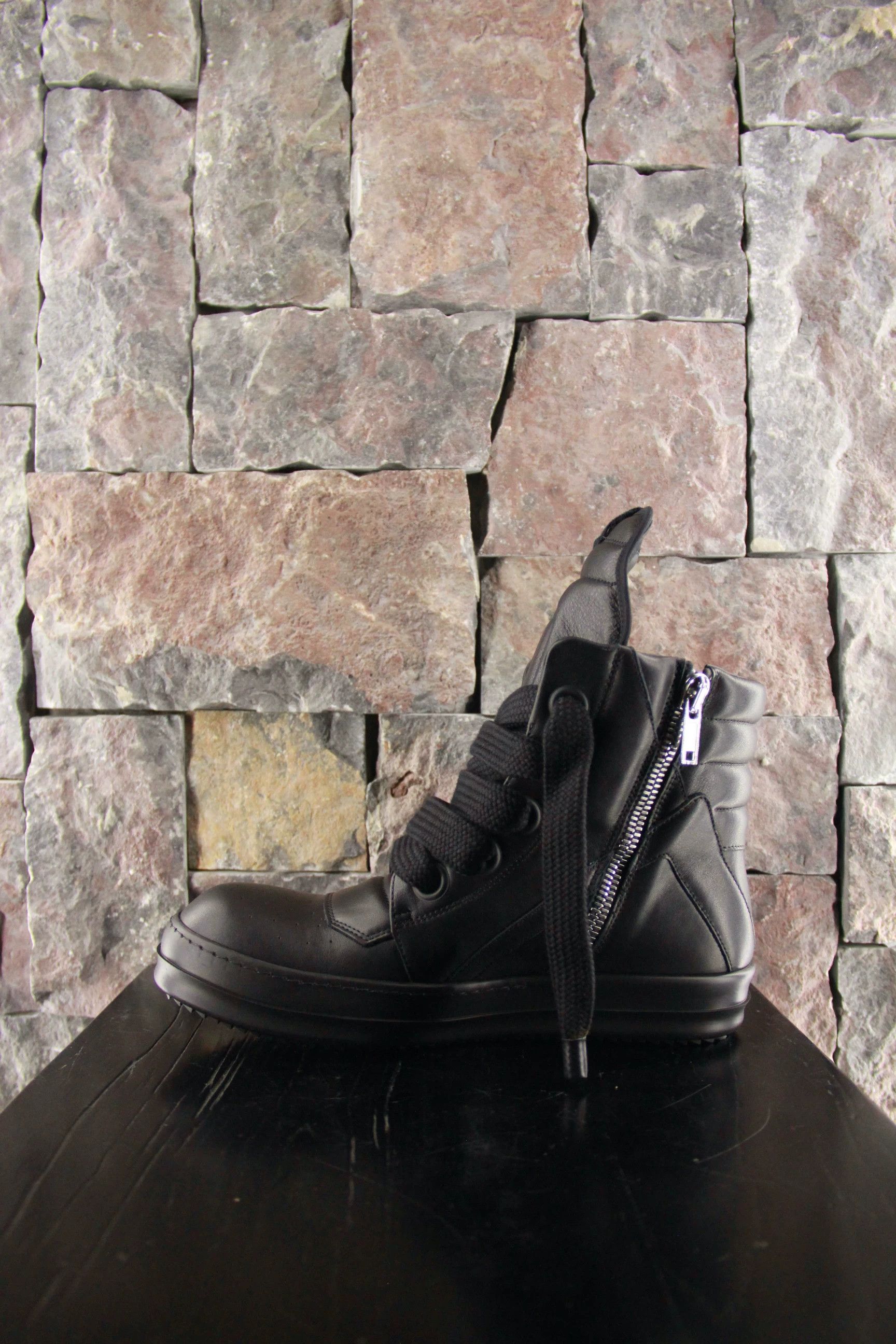 Rick Owens Rick Owens Black Hitop Sneakers Men 9 Size US 9 / EU 42 - 2 Thumbnail